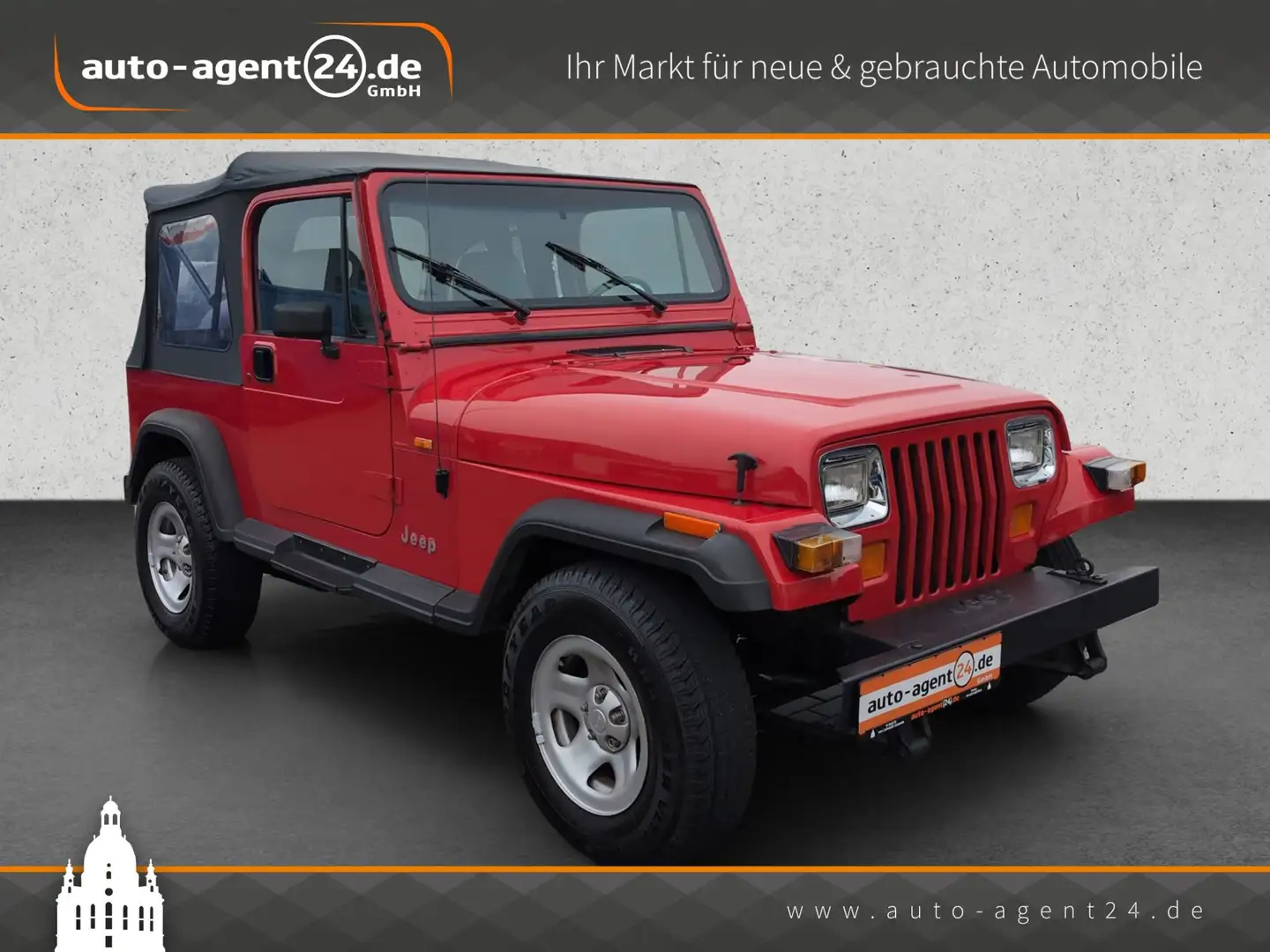 Jeep Wrangler YJ 4.0 MK1/2.Hd/AHK/Oldtimer/Original Rot - 1