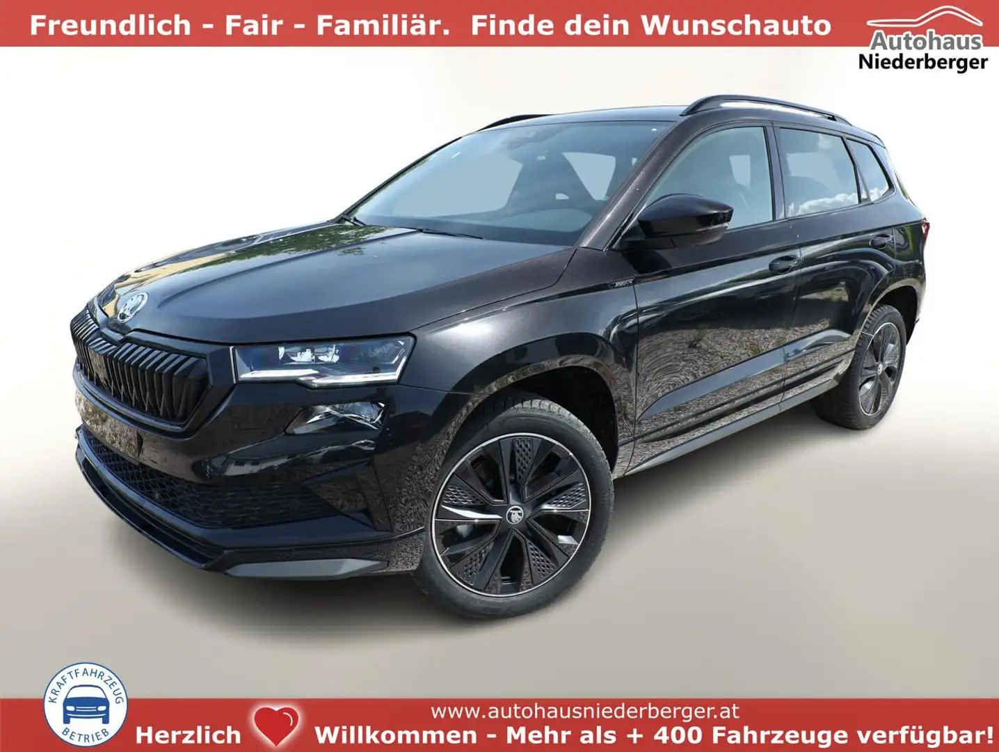 Skoda Karoq Sportline DSG Sportl Matrix Nav 360 Canton ACC ... Schwarz - 1