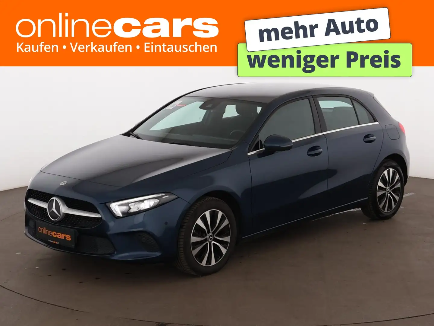 Mercedes-Benz A 250 e Style Aut LED LEDER NAVI R-CAM SITZHZG Blau - 1