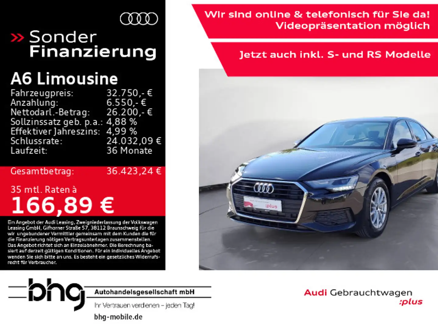 Audi A6 45 TFSI S-tronic Ambiente Kamera Schwarz - 1
