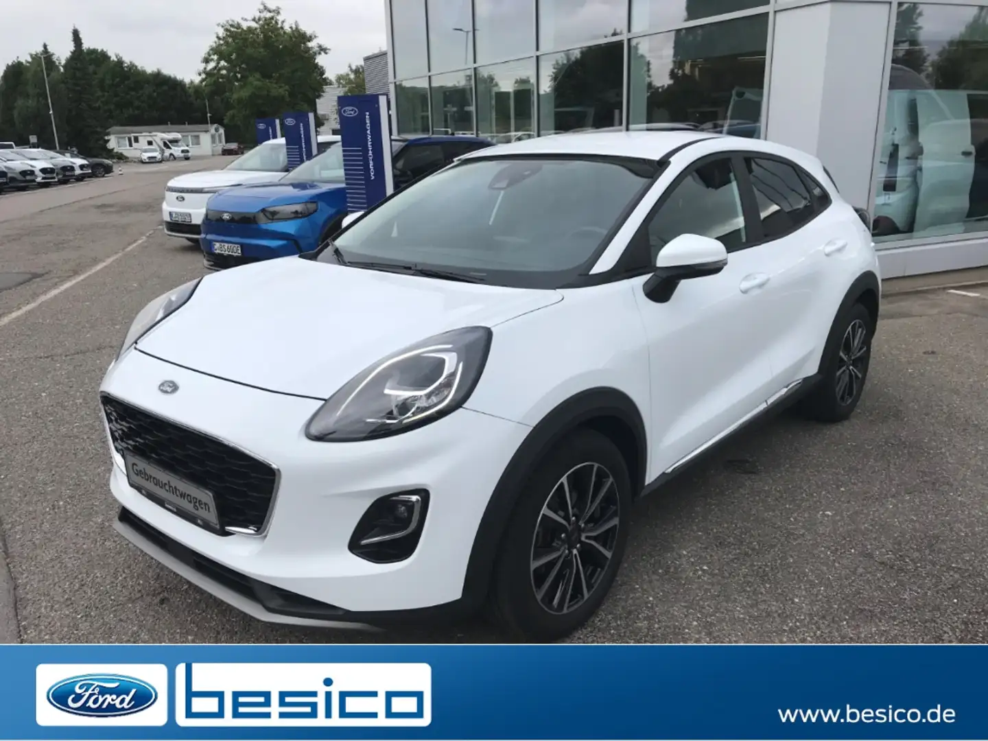 Ford Puma Titanium MHEV+NAV+DAB+PDC+WinterPak+Temp+LMF Weiß - 1