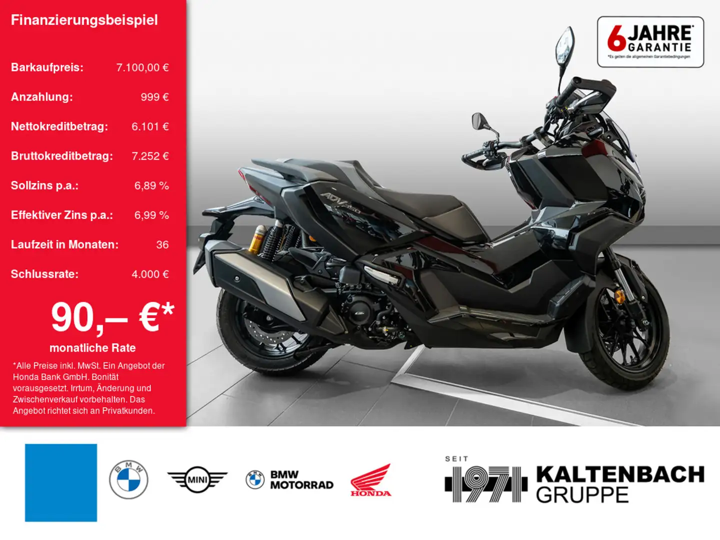 Honda ADV 350 LED SCHEINWERFER Negru - 1
