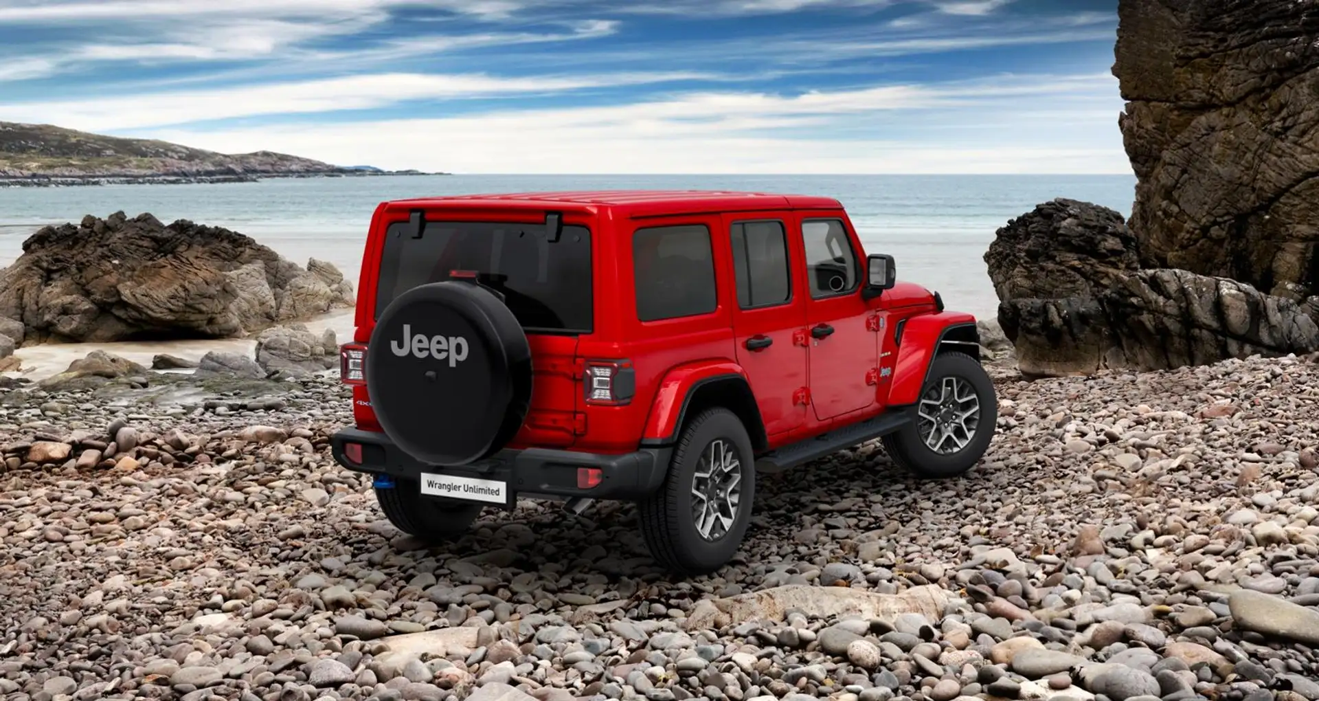 Jeep Wrangler Unlimited 4xe 380 Sahara | 4x4 | 360 Parkeersensor Rood - 2