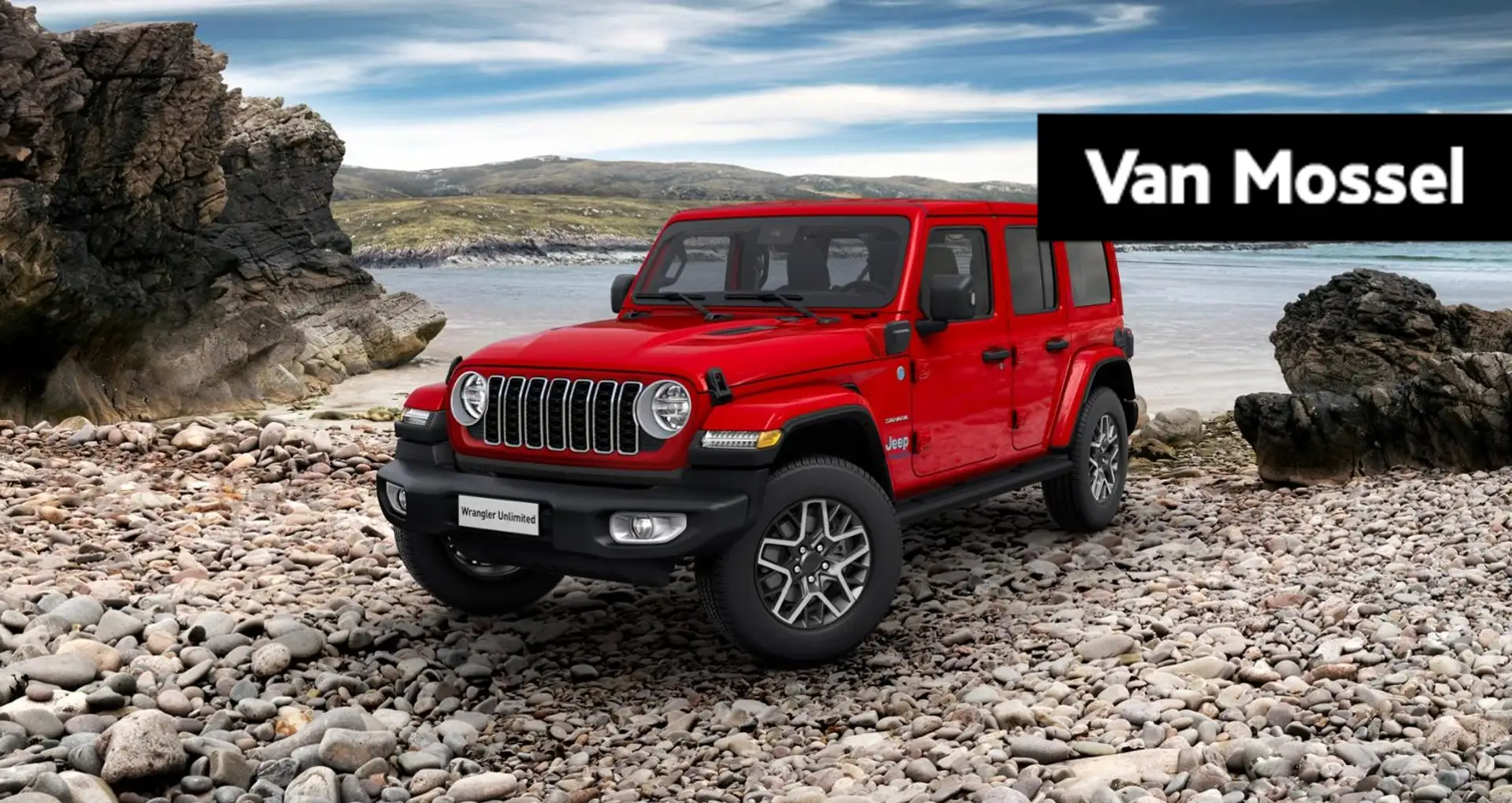 Jeep Wrangler Unlimited 4xe 380 Sahara | 4x4 | 360 Parkeersensor Rood - 1