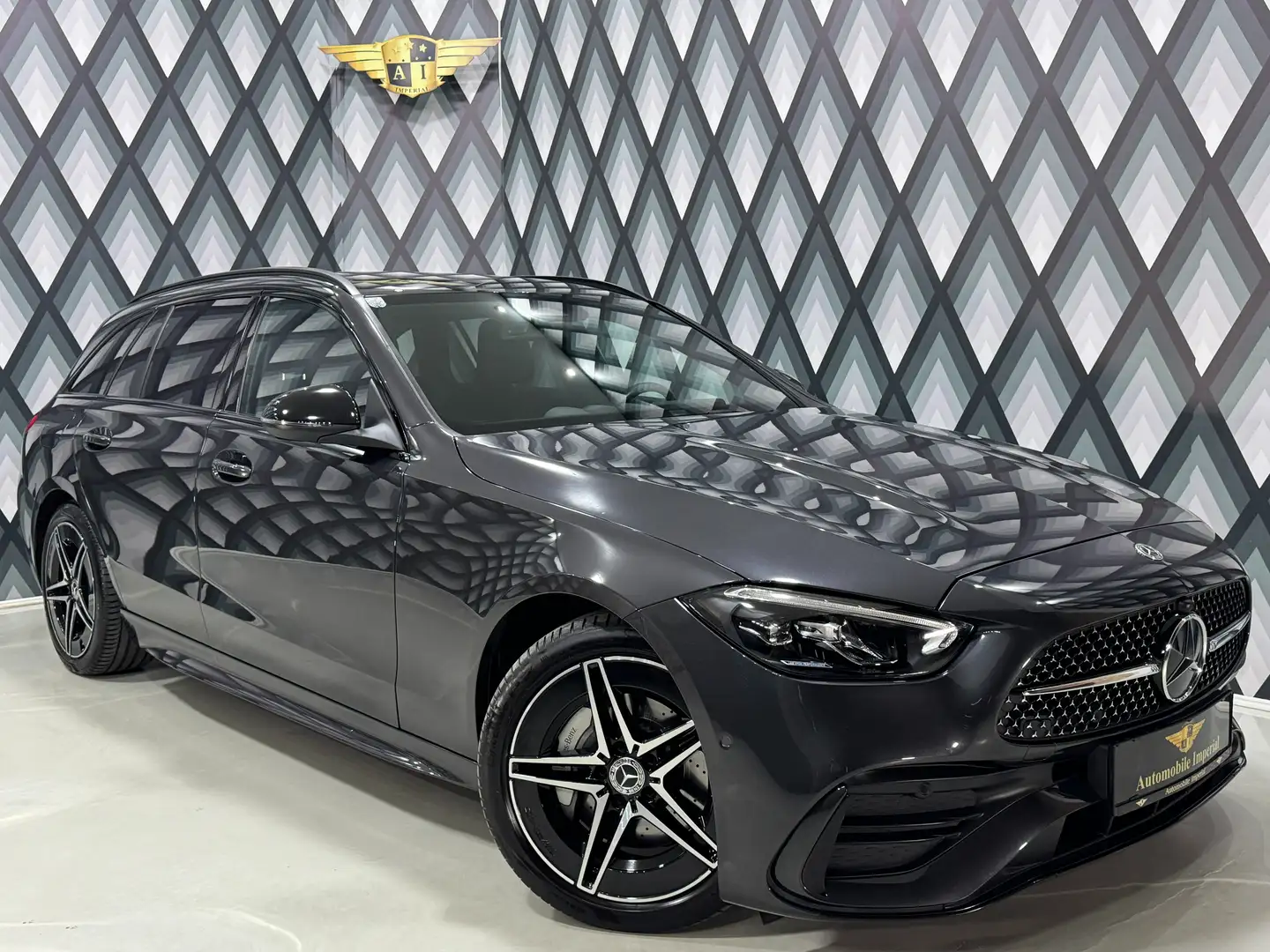 Mercedes-Benz C 220 d // AMG LINE // WERKSGARANTIE // AHK // Grijs - 1