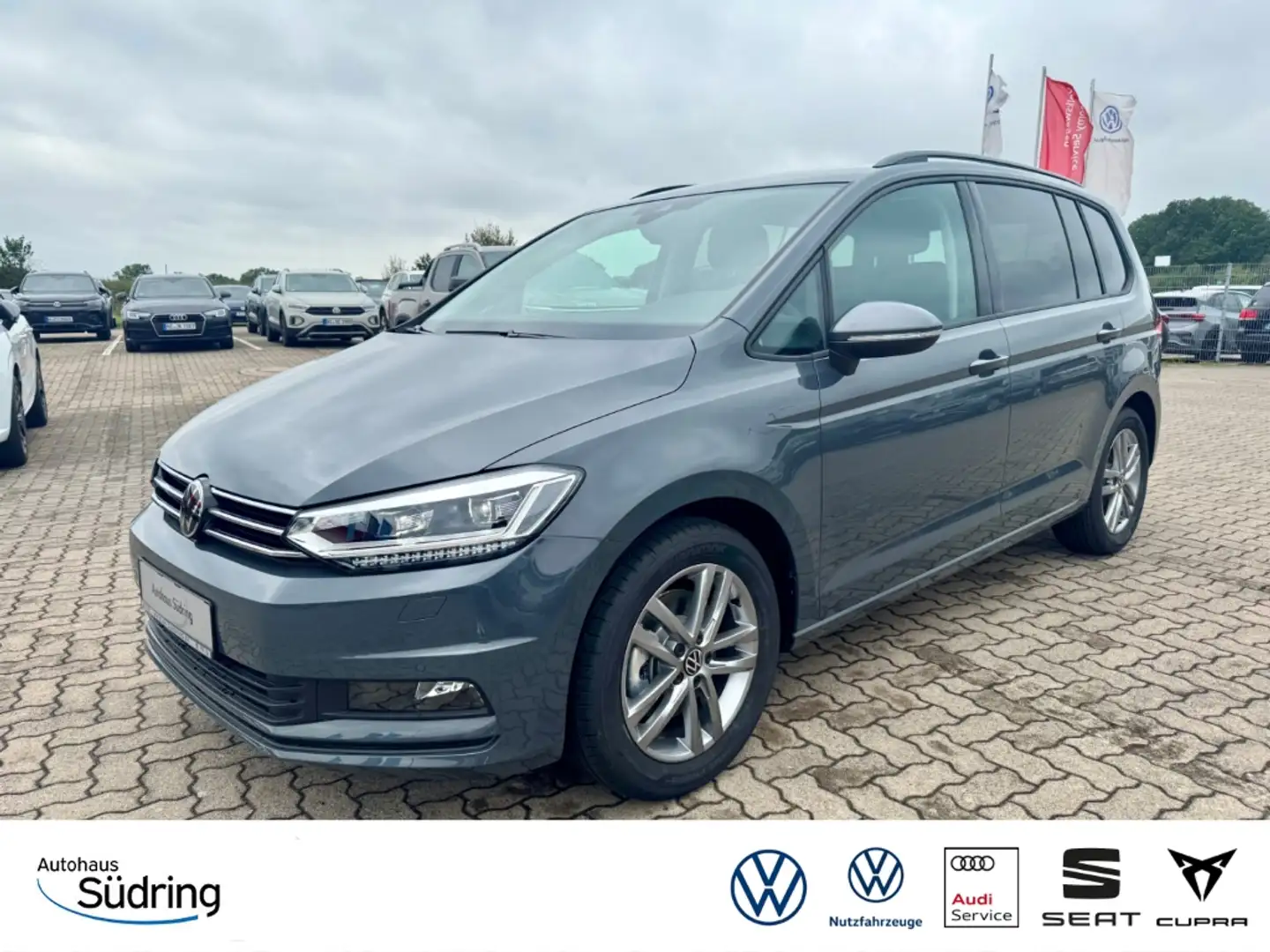 Volkswagen Touran 1,5 TSI Comfortline DSG Navi LED ACC Rfk. Grau - 1