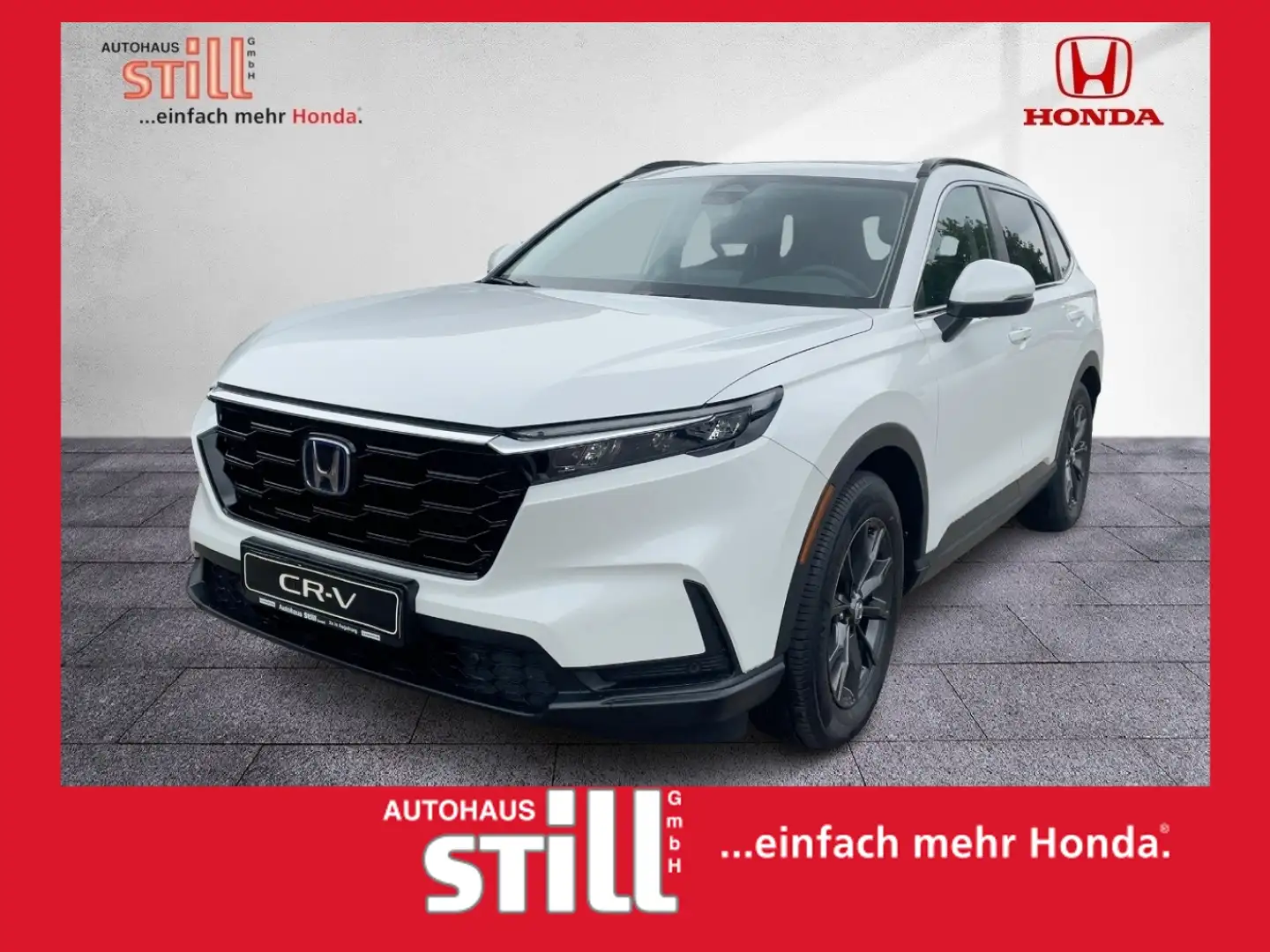 Honda CR-V 2.0 i e:HEV Elegance 2WD Navi* Leder* Pano* Weiß - 1