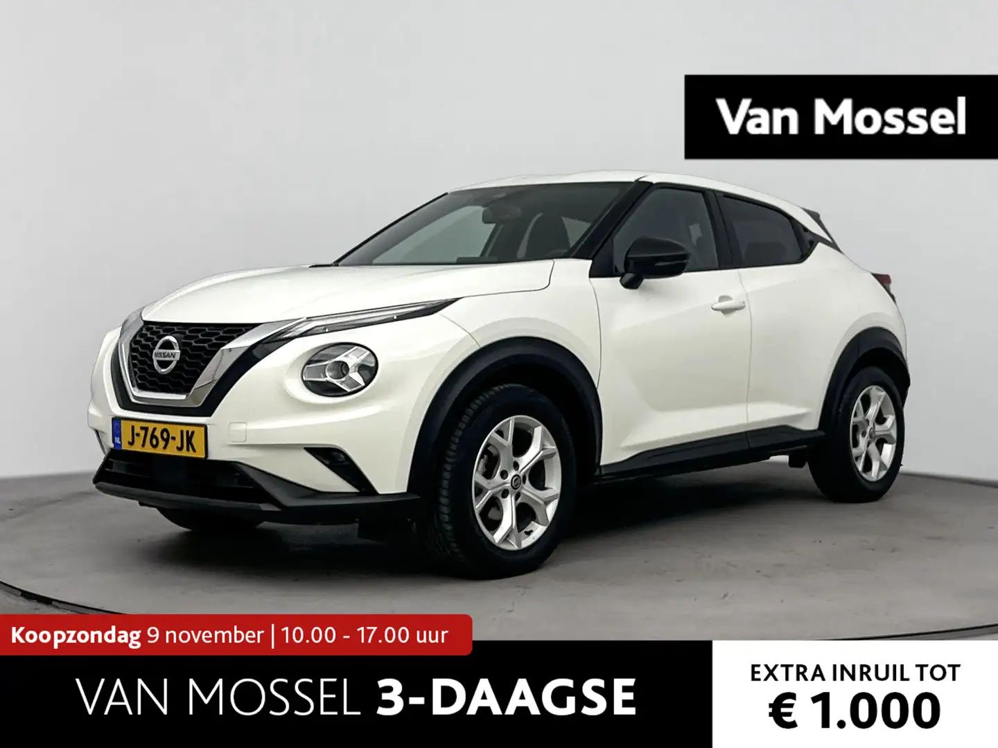 Nissan Juke 1.0 DIG-T N-Connecta 117PK | Climate Control | Ach Blanc - 1