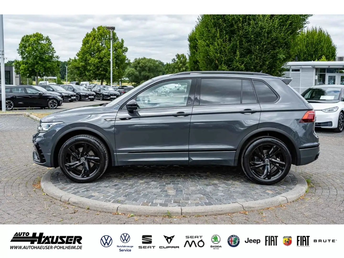 Volkswagen Tiguan R-Line 2.0 TDI DSG 4Motion AHK STANDHZG EL. HECKKL Grau - 2
