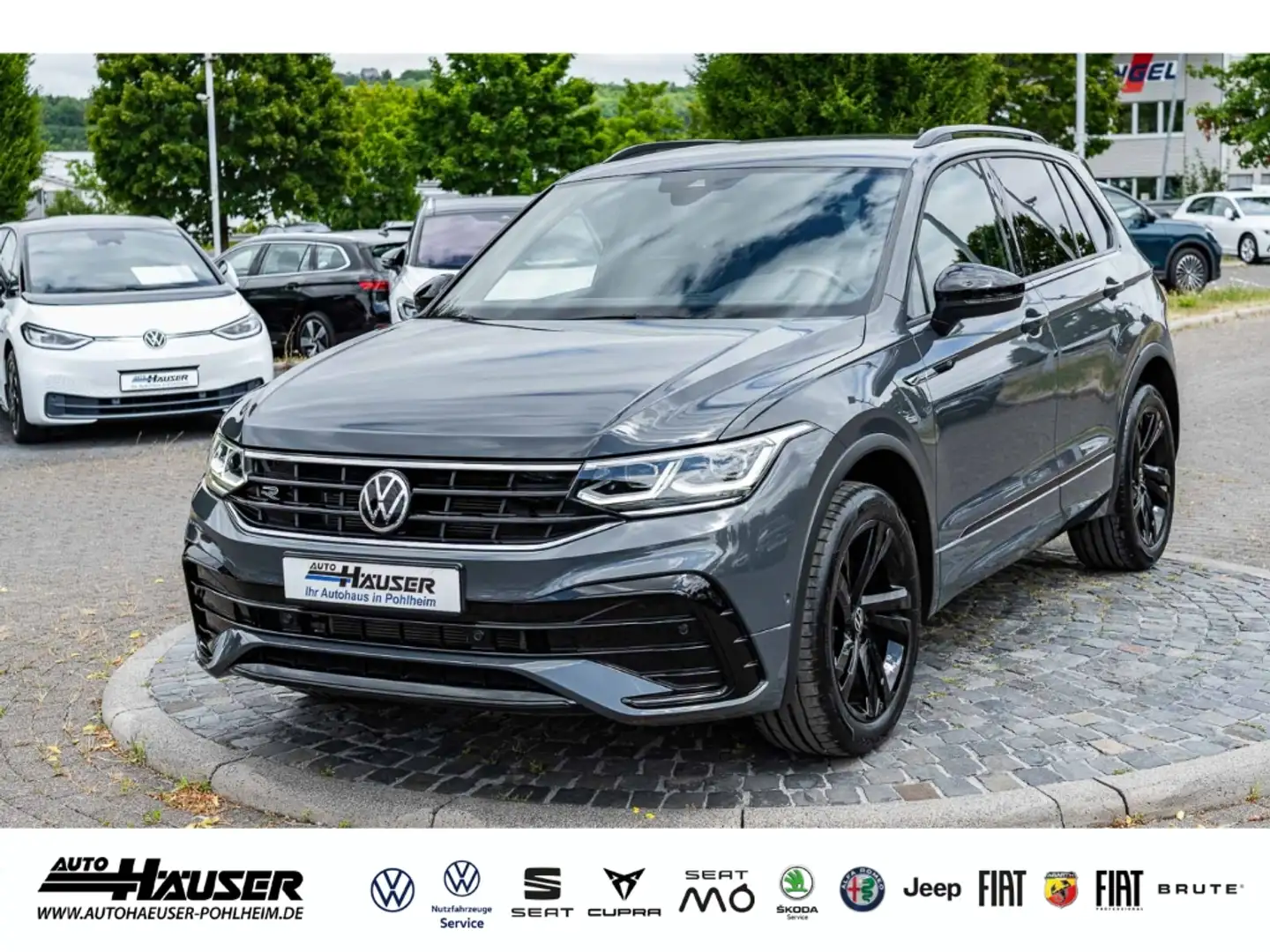 Volkswagen Tiguan R-Line 2.0 TDI DSG 4Motion AHK STANDHZG EL. HECKKL Grigio - 1