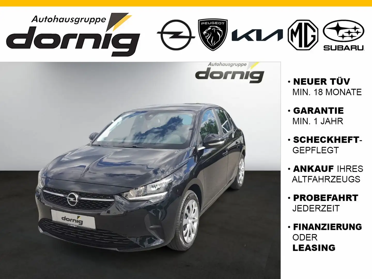 Opel Corsa F Edition Winterp. Kamera *NP* Schwarz - 1