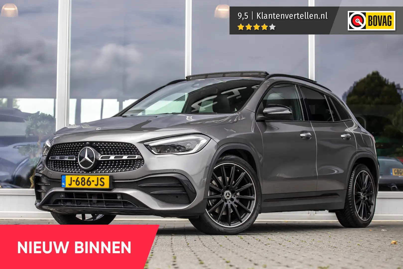 Mercedes-Benz GLA 200 AMG Line | Pano | Leder | Trekhaak | Grijs - 1