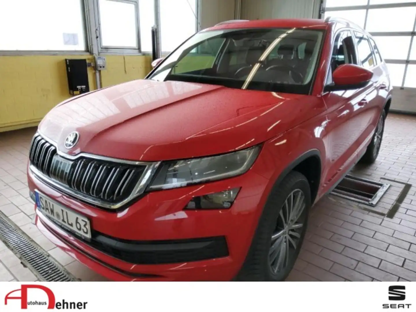 Skoda Kodiaq L&K 2.0 TDI DSG 4x4 AHK+elHK+ACC+CARPLAY Klima Rot - 1