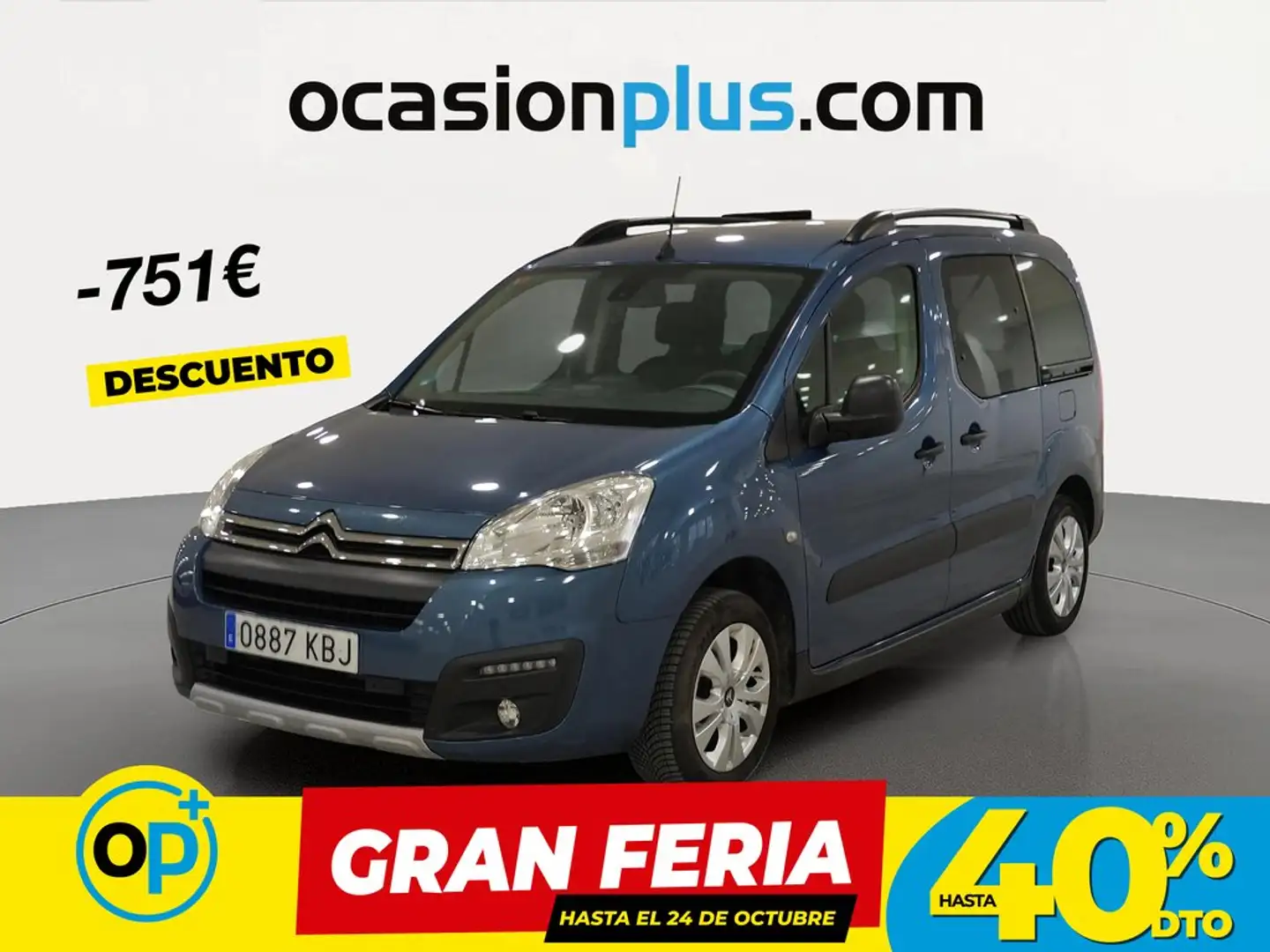 Citroen Berlingo B. Multispace 1.2 PureTech S&S 20 Anivers Azul - 1