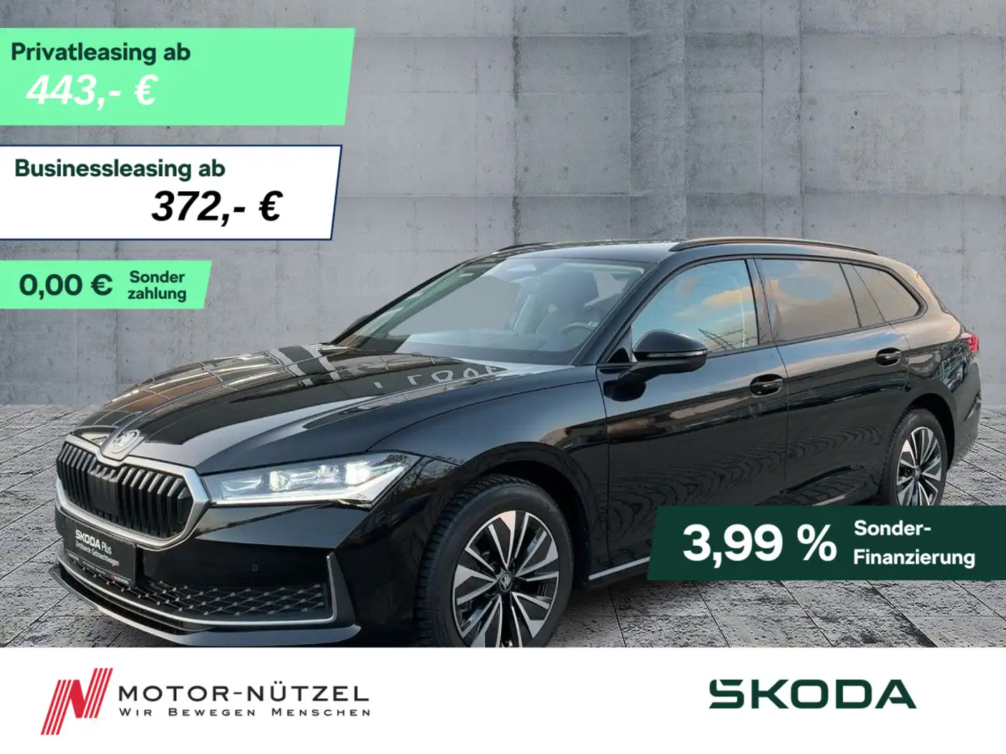 Skoda Superb Combi 2.0 TDI DSG SELECTION NAV+AHK+STHZG Schwarz - 1