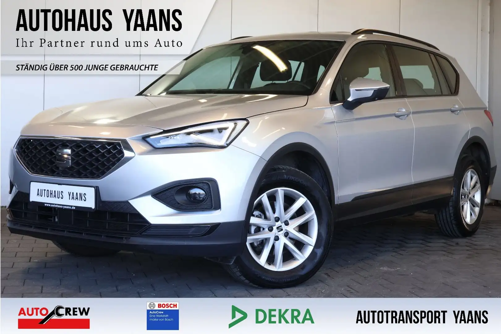 SEAT Tarraco 2.0 TDI DSG Style AID+FRONT+LED+NAVI+PDC Silber - 1