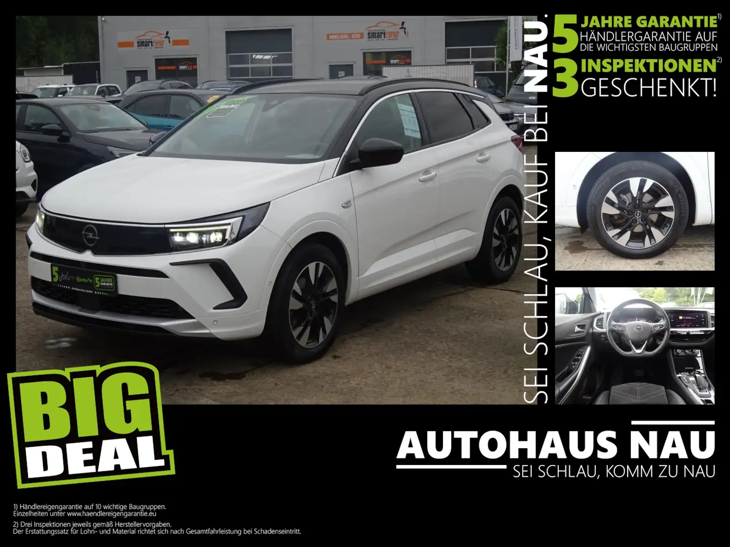 Opel Grandland Ultimate 1.2 Turbo inkl. Big Deal! Blanco - 1