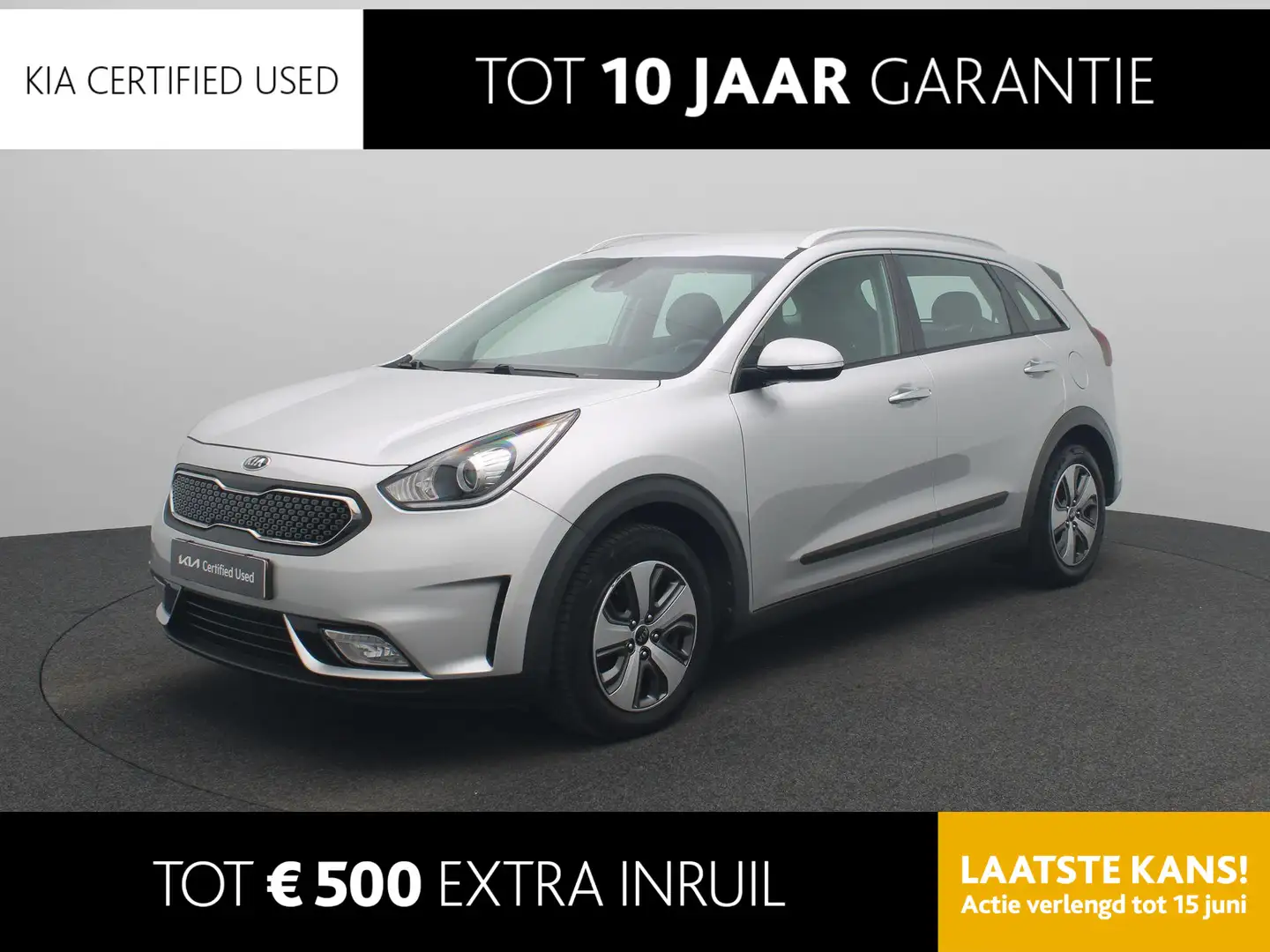 Kia Niro 1.6 GDi Hybrid DynamicLine | Navigatie | Climate C Grijs - 1