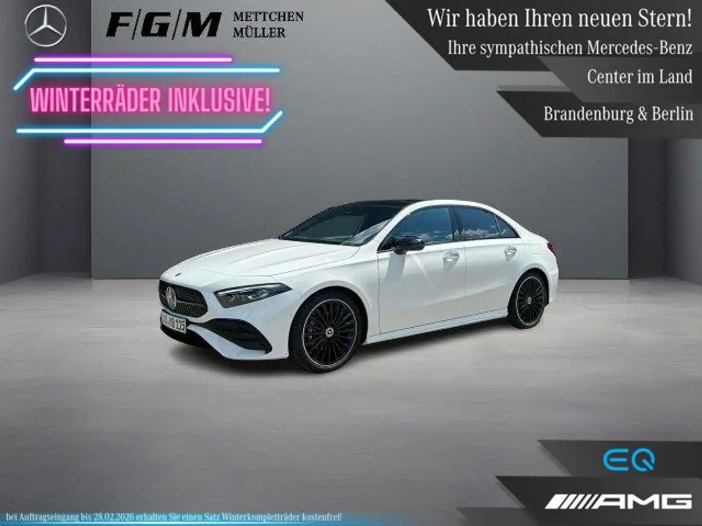 Mercedes-Benz A 200 AMG Line KeyGo|MBeam|S-Dach|Standhz|TWA Weiß - 1