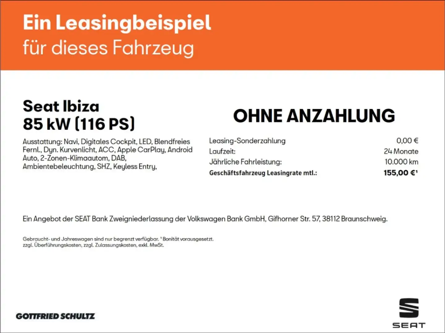 SEAT Ibiza 1.0 TSI FR 155 EURO NETTO GEWERBE DSG LED NAVI KAM Grau - 2