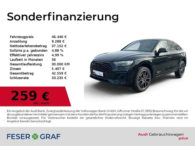 Audi Q5 Sportback S line 40TDI quattro Matrix/360°Cam/SHZ