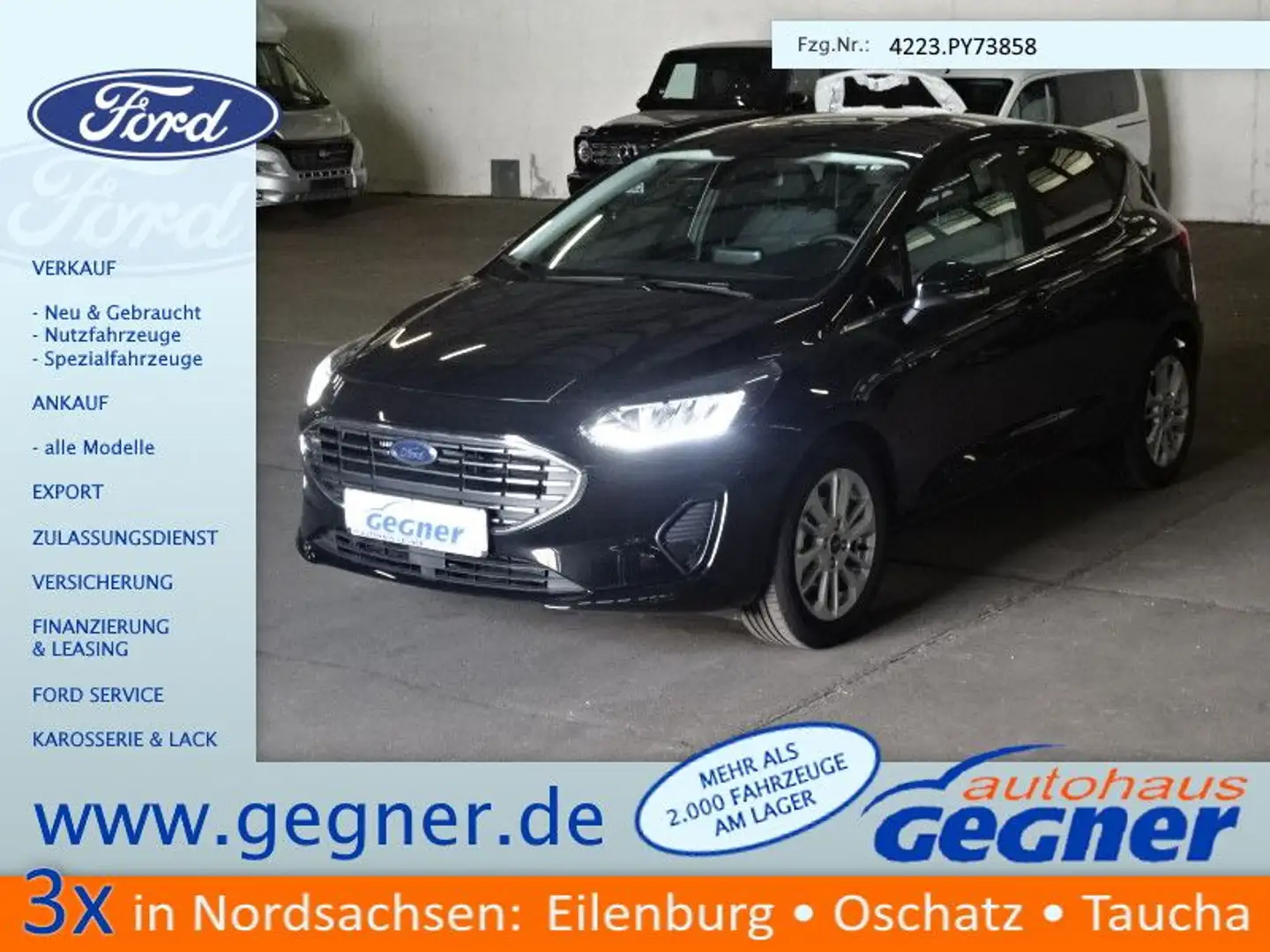 Ford Fiesta Titanium 1.0l EcoBoost WiPa ACC Schwarz - 1
