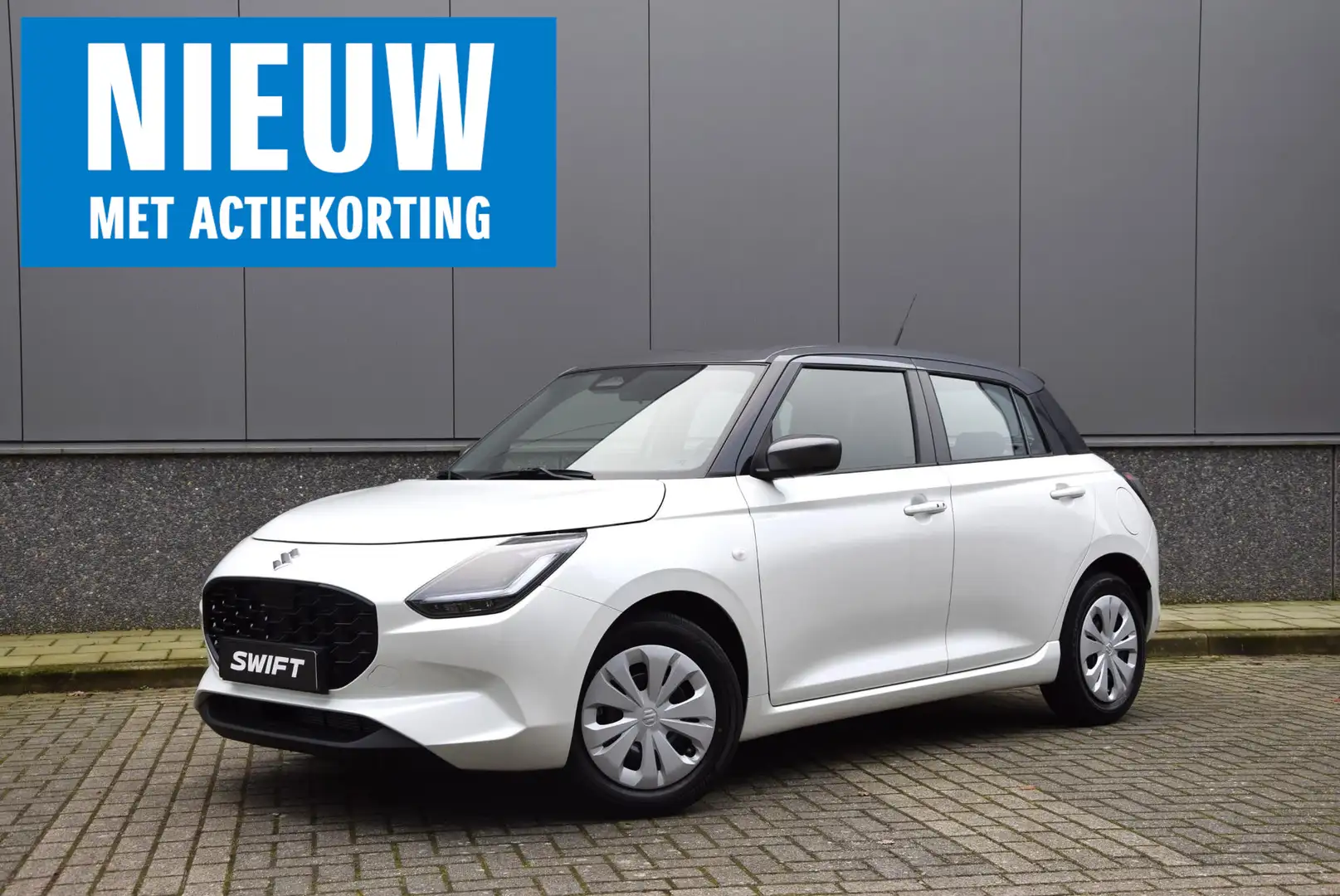 Suzuki Swift 1.2 Comfort Smart Hybrid | Actiekorting €2.300,- t Wit - 1