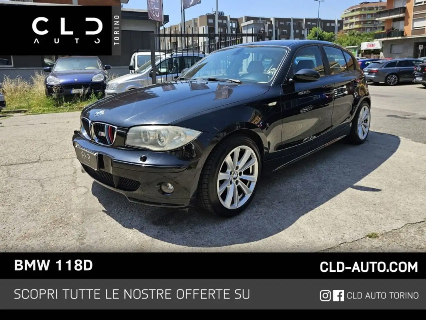 BMW 118 d cat 5 porte Nero - 1