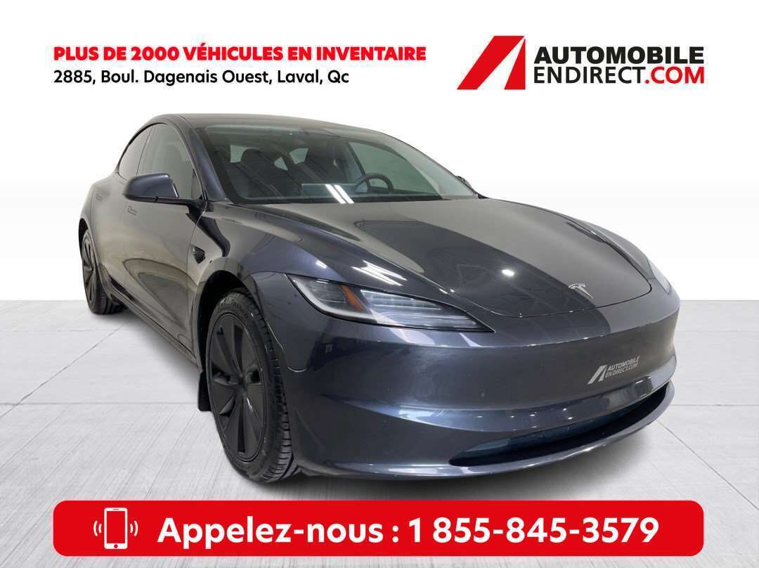 2024 Tesla Model 3 Standard Range Cuir Toit Vitré GPS Sièges Ventilés