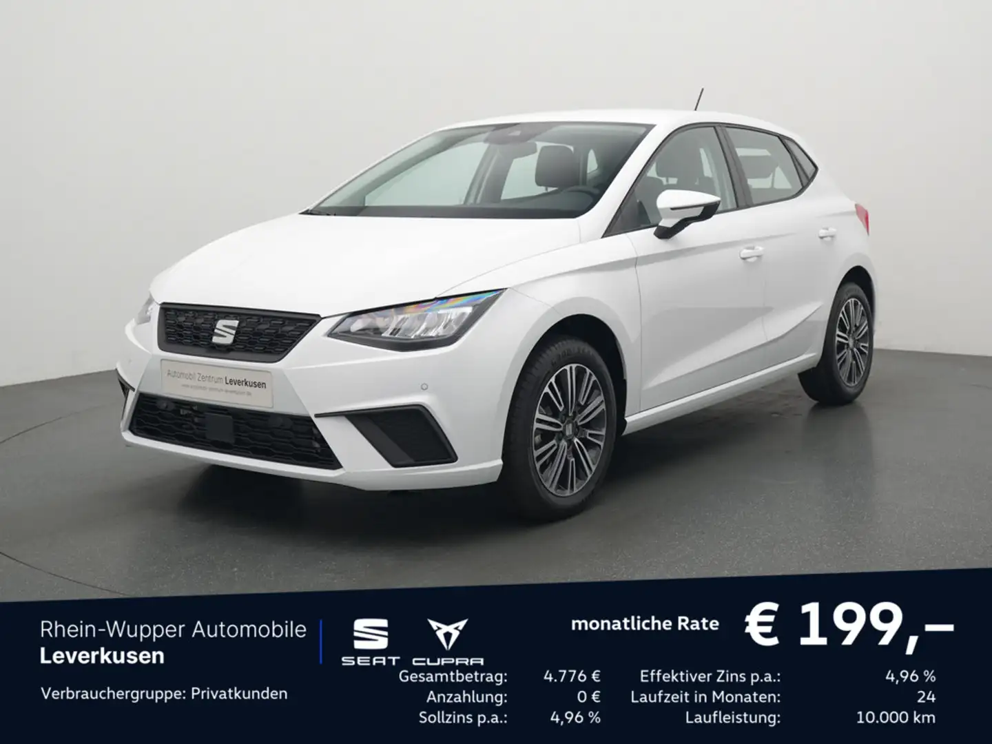 SEAT Ibiza TSI DSG Style Edition ACC LED KAM PDC S Weiß - 1