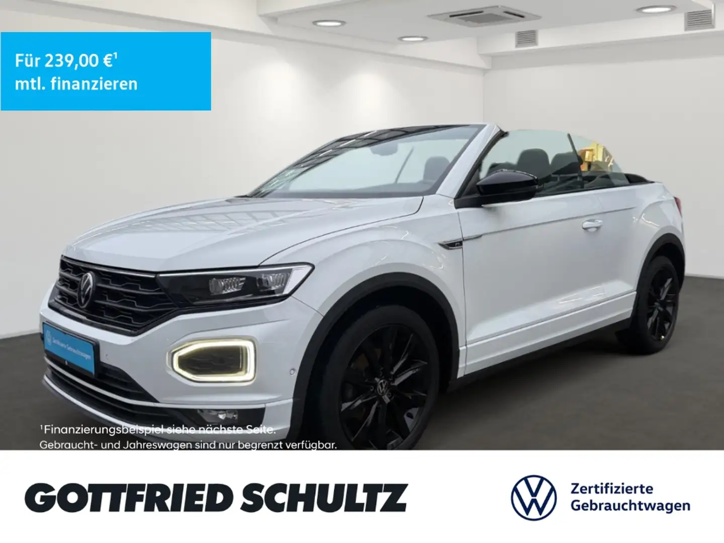 Volkswagen T-Roc Cabriolet 1.5 TSI DSG LED KAMERA SHZ R-Line APP-CO Weiß - 1
