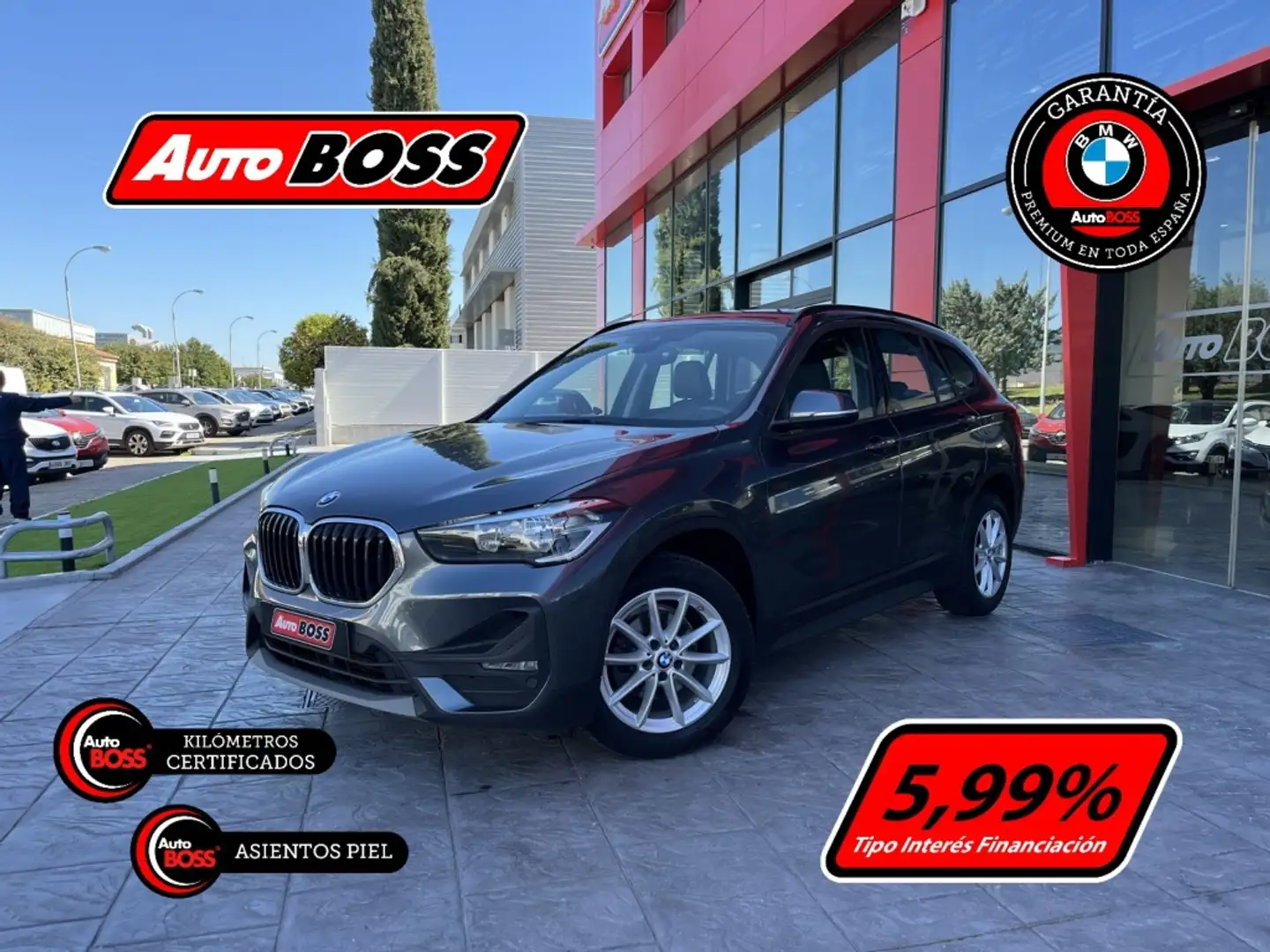 BMW X1 sDrive 16d Business Gris - 1