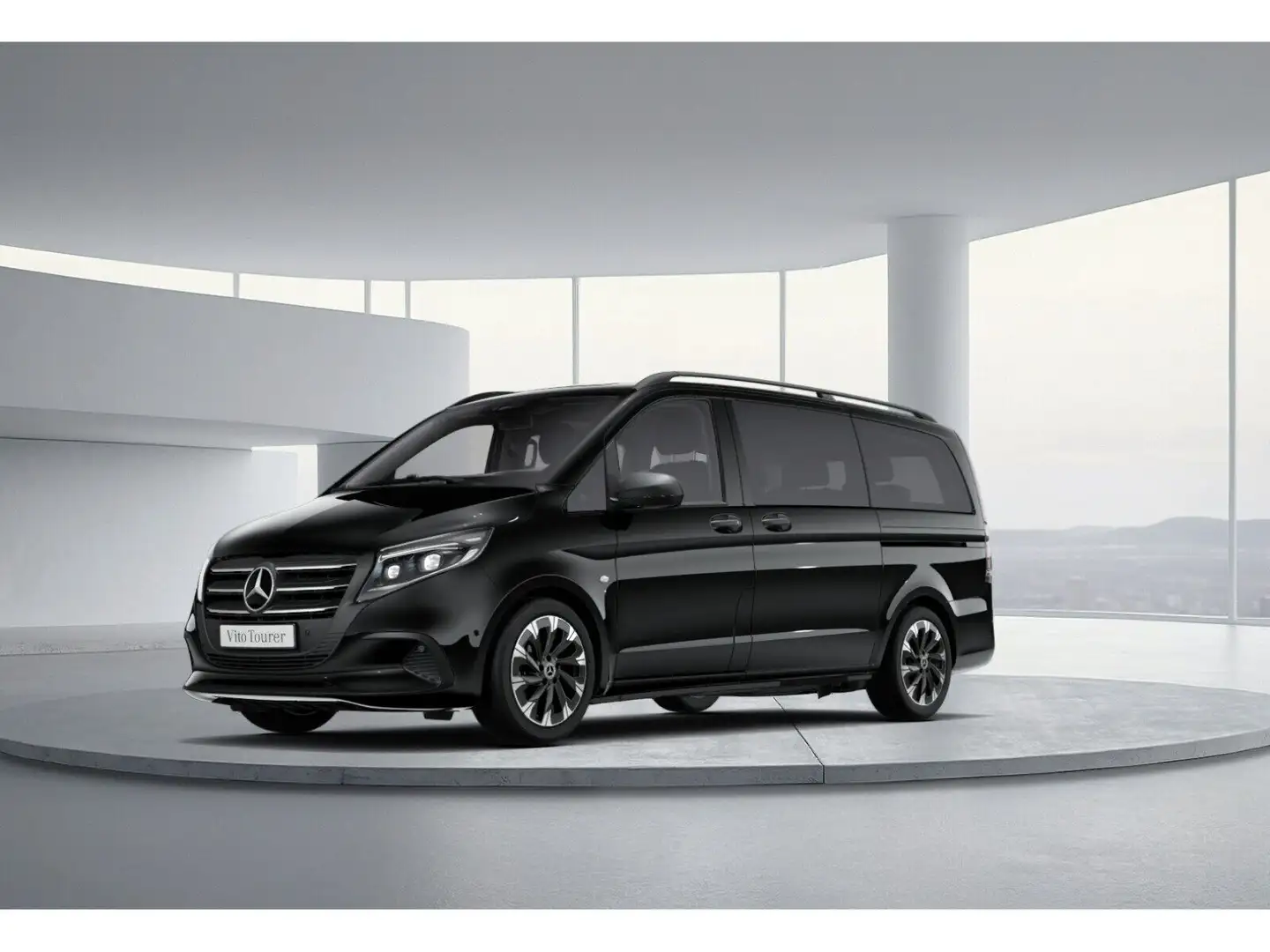Mercedes-Benz Vito 119 CDI Kombi SELECT Lang AHK 2,5 Aut.5 Sitze Schwarz - 2