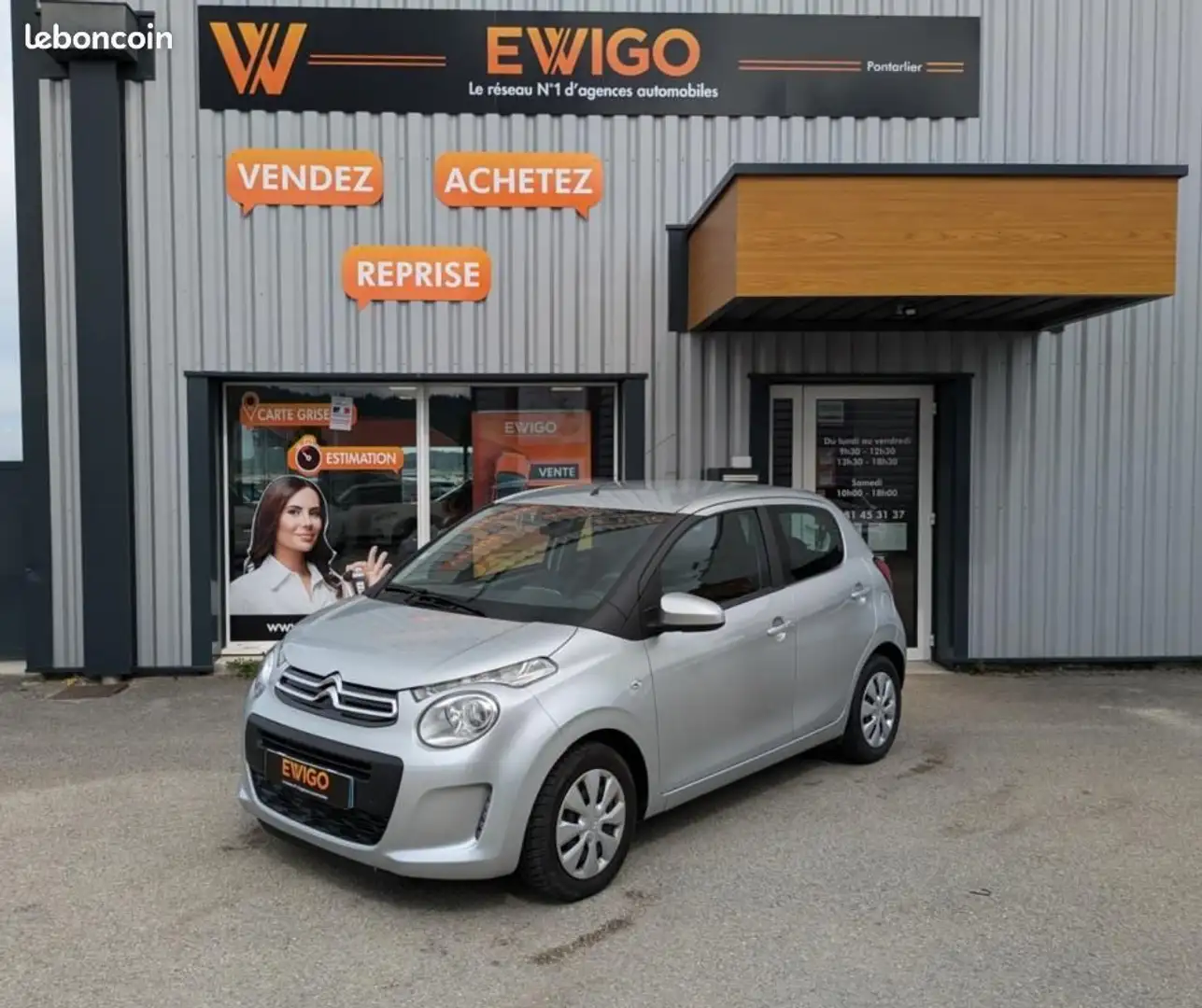 Citroen C1 Citroën 1.0 VTI 70ch FEEL Gris - 1