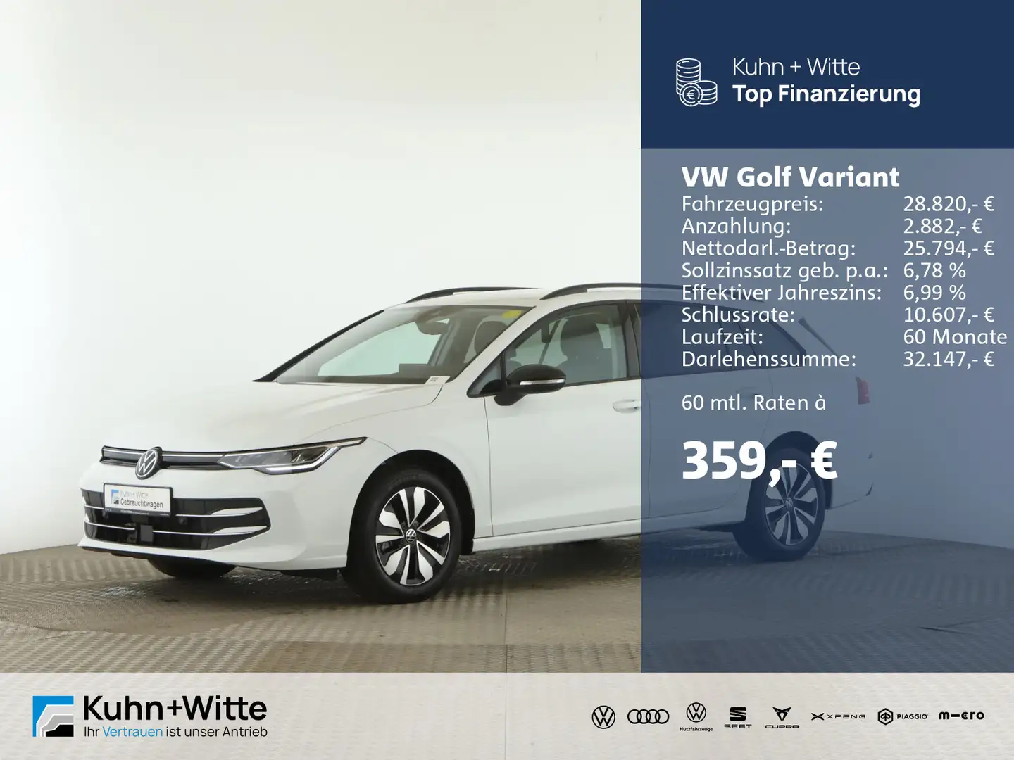 Volkswagen Golf Variant Golf VIII Variant 1.5 eTSI Life *ACC*PDC*LED*App Wit - 1