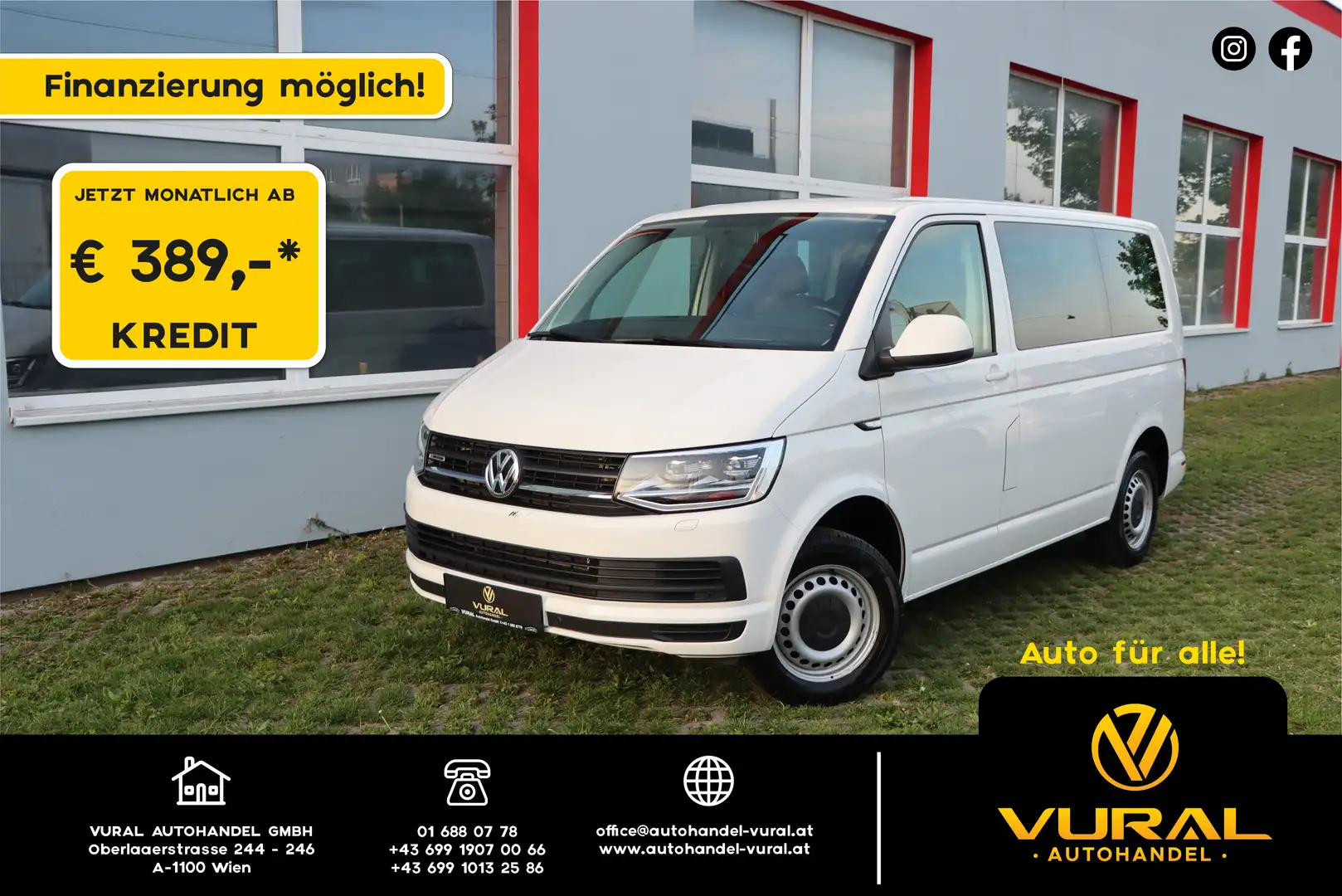 Volkswagen T6 Kombi 2.0TDI 4Motion | 8-SITZE | LED/XENON |MwSt ausweis Fehér - 1