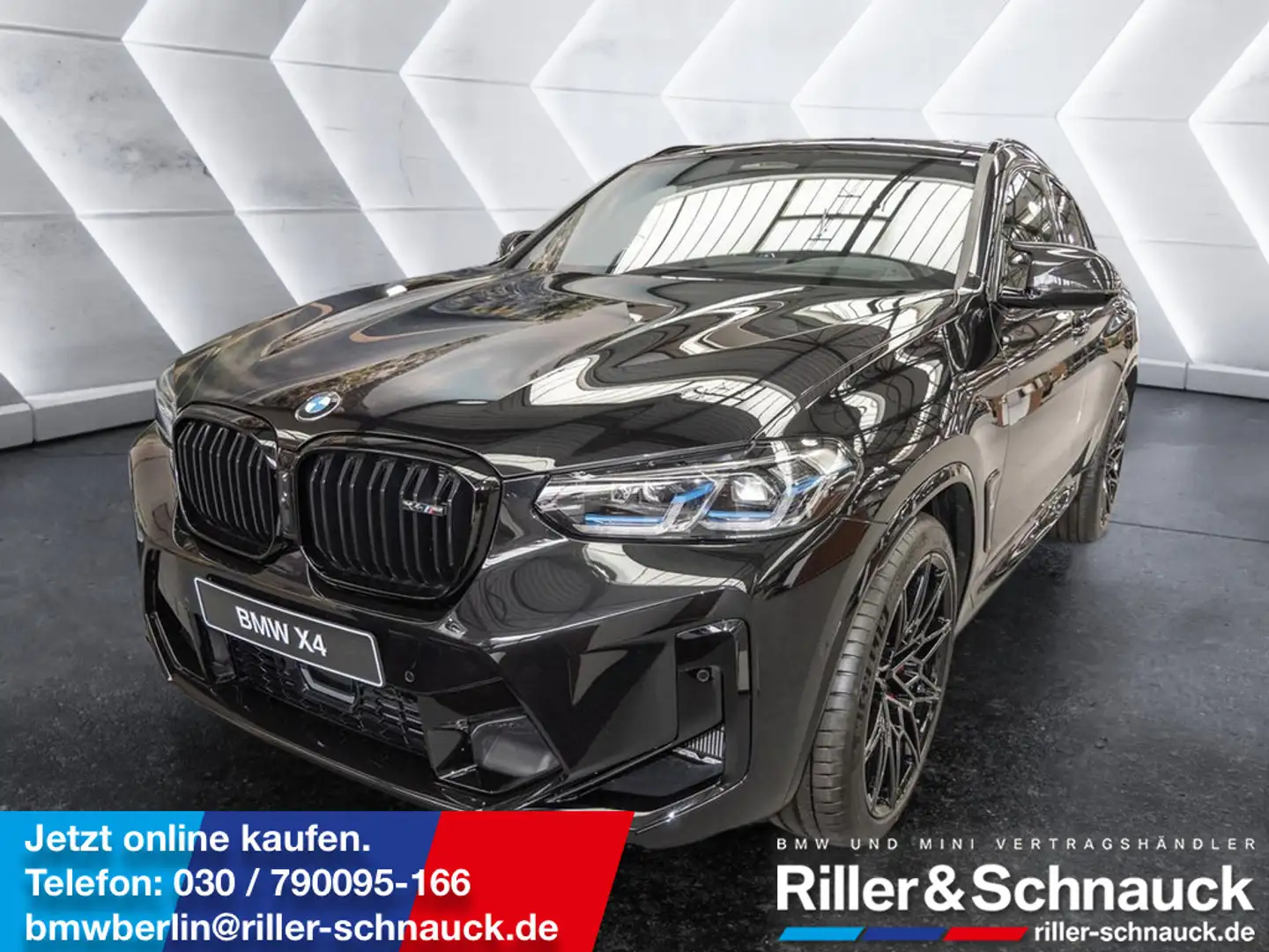 BMW X4 M Competition NAVI ACC HUD PANO LASER 360° Schwarz - 1