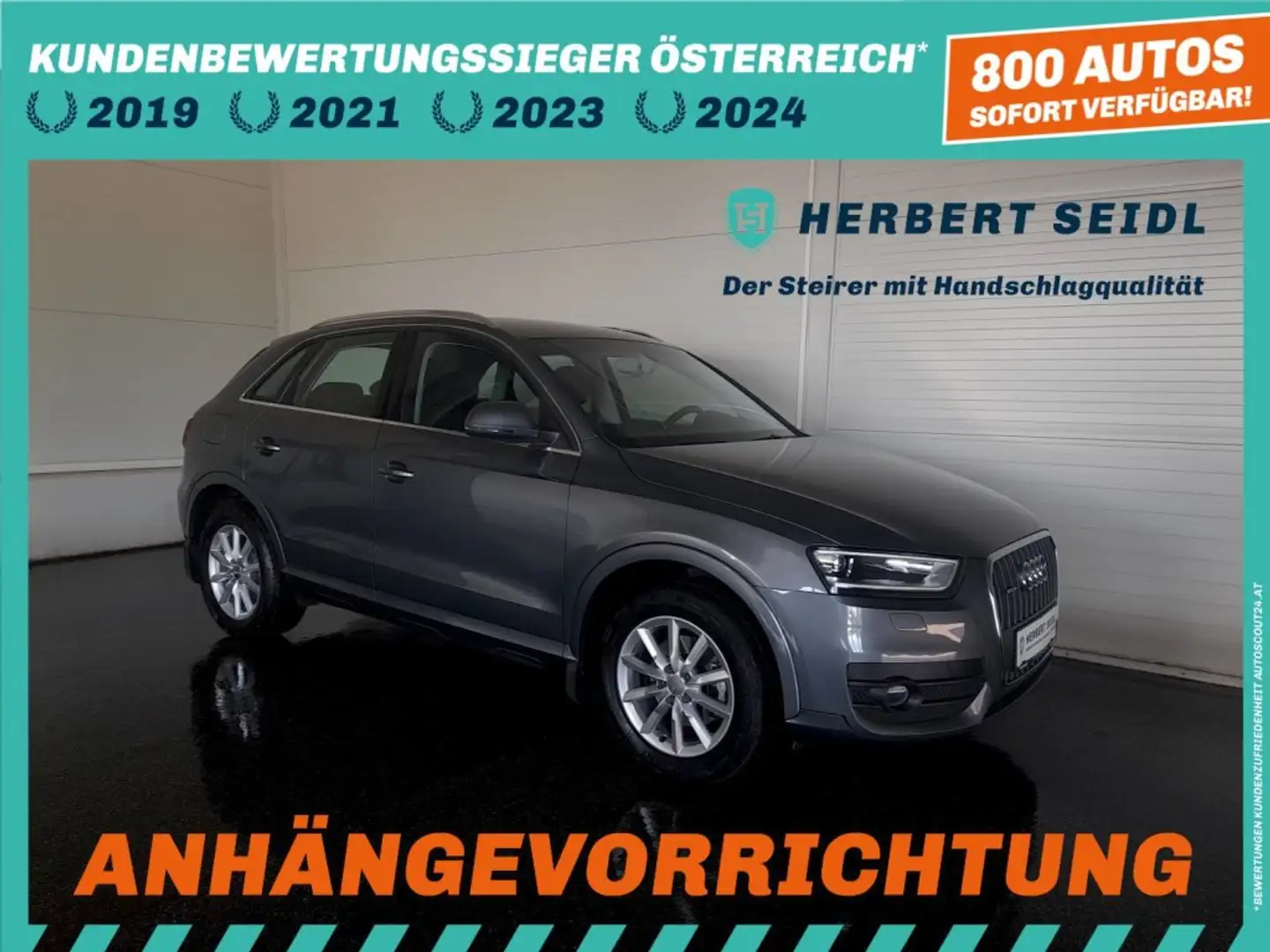 Audi Q3 quattro 2,0 TDI *XENON PLUS / TEMPOMAT / PDC / 2 ZONEN KLIMA* Grau - 1