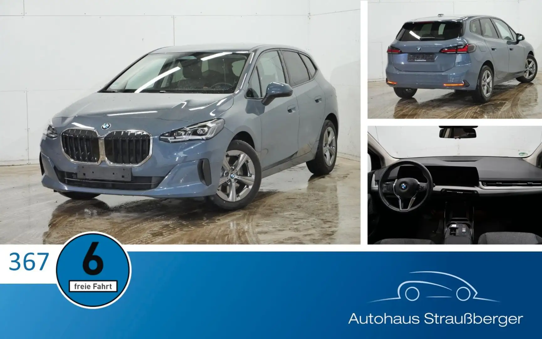 BMW 223d Active Tourer xDrive ACC AHK LED KZU HiFi Gris - 1