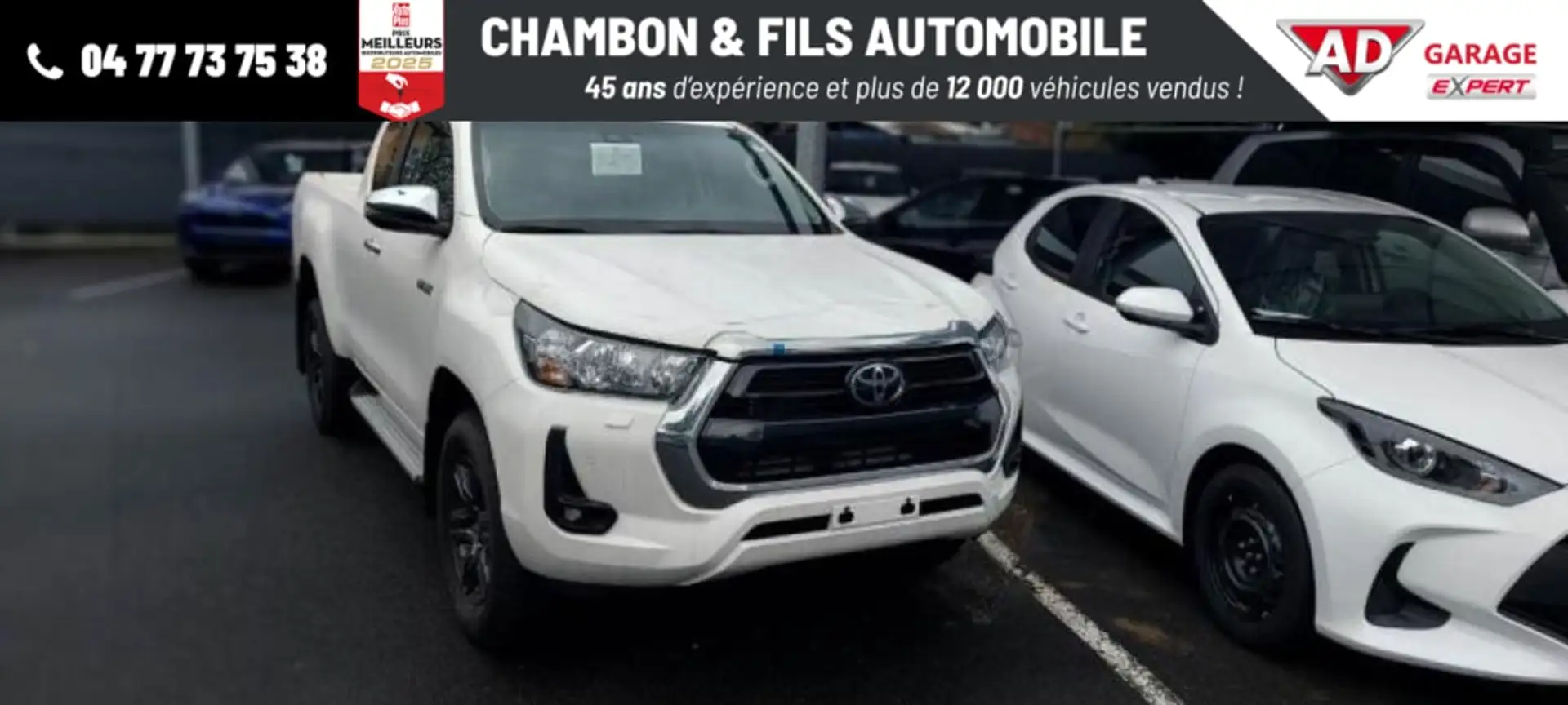 Toyota Hilux X-TRA CABINE CAB 4WD 2.4L 150 D-4D BVA LEGENDE Blanc - 1