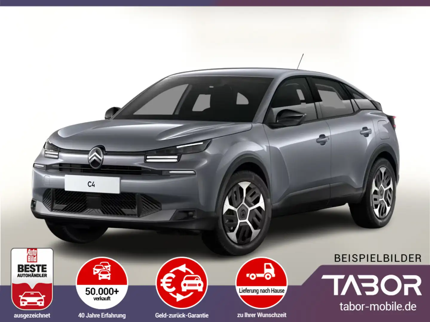 Citroen C4 MHEV 136 eDSC6 PLUS FACELIFT Nav Kam PDC LED Gris - 1