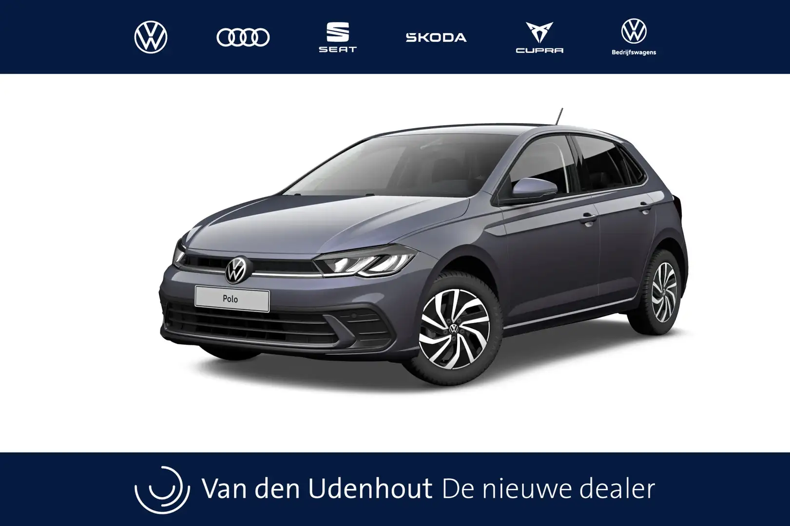 Volkswagen Polo 1.0 TSI 95 5MT Life Edition Zijruiten achter en ac Grijs - 1