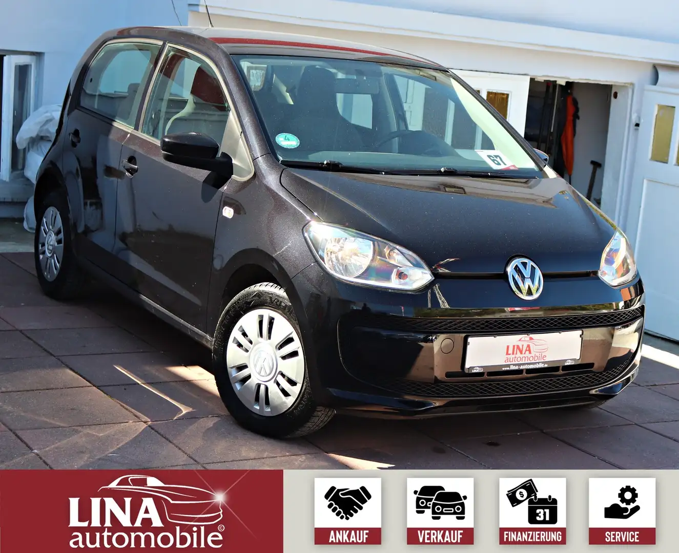 Volkswagen up! move up! 2.Hd*Klima*Servo*AUX*el.FH* Schwarz - 2