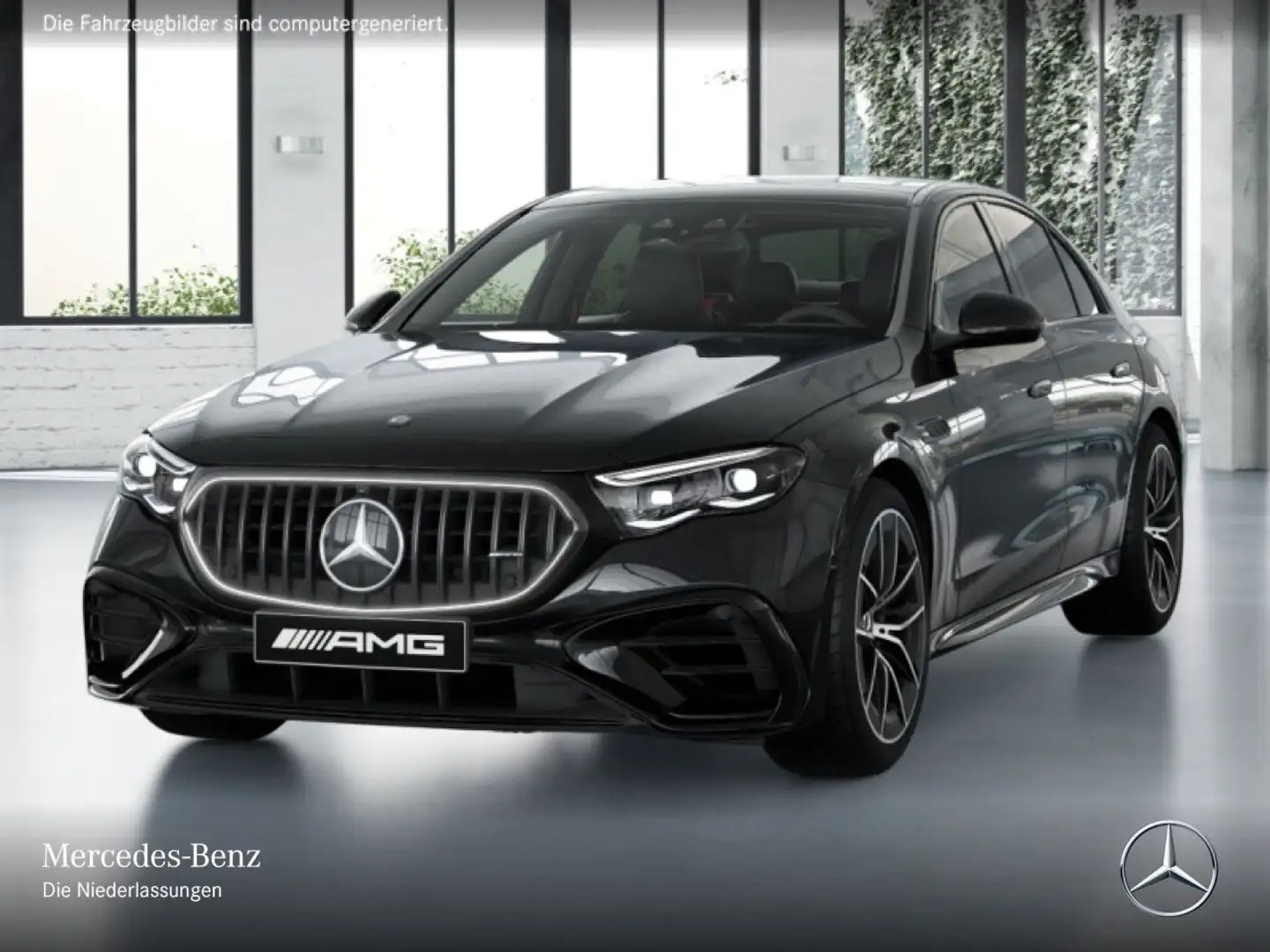 Mercedes-Benz E 53 AMG 4M Hybrid Fahrass 360° Pano Burmester HUD Schwarz - 2