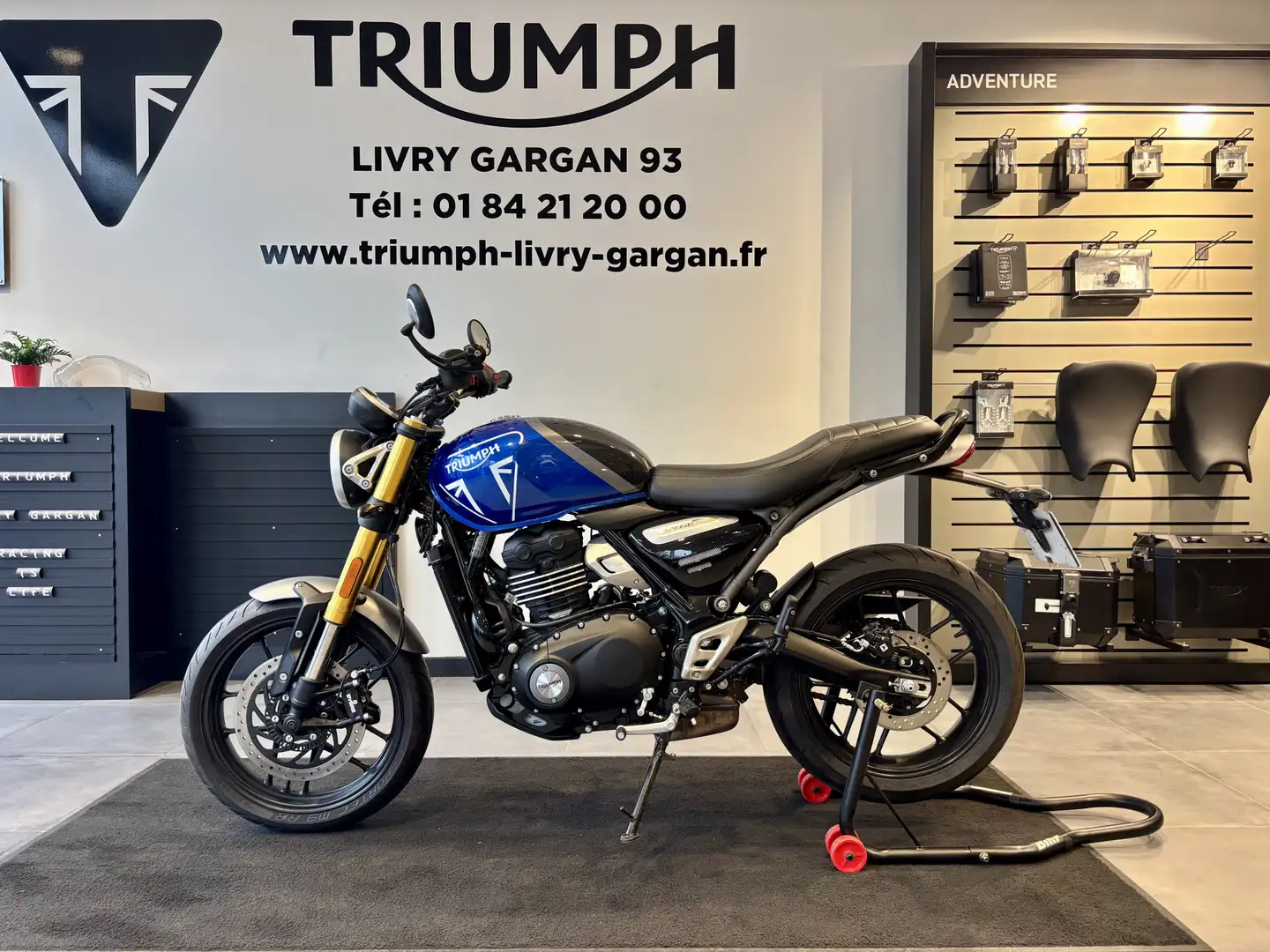 Triumph Speed 400 Bleu - 1