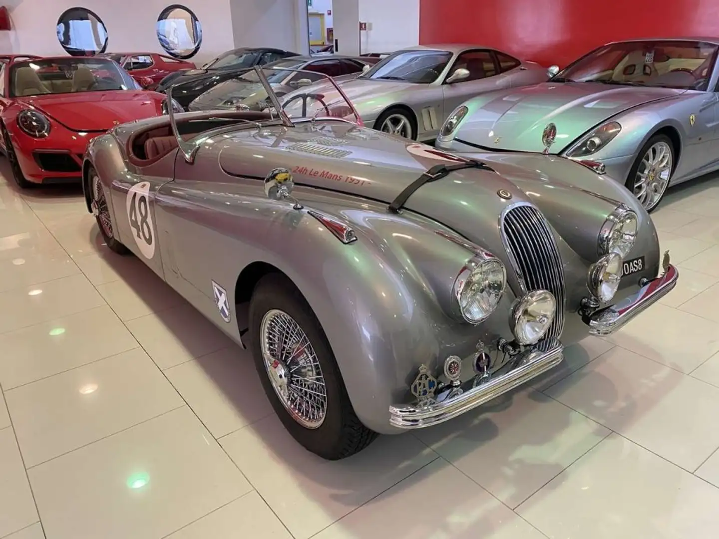 Jaguar XK 120 OTS Argento - 2
