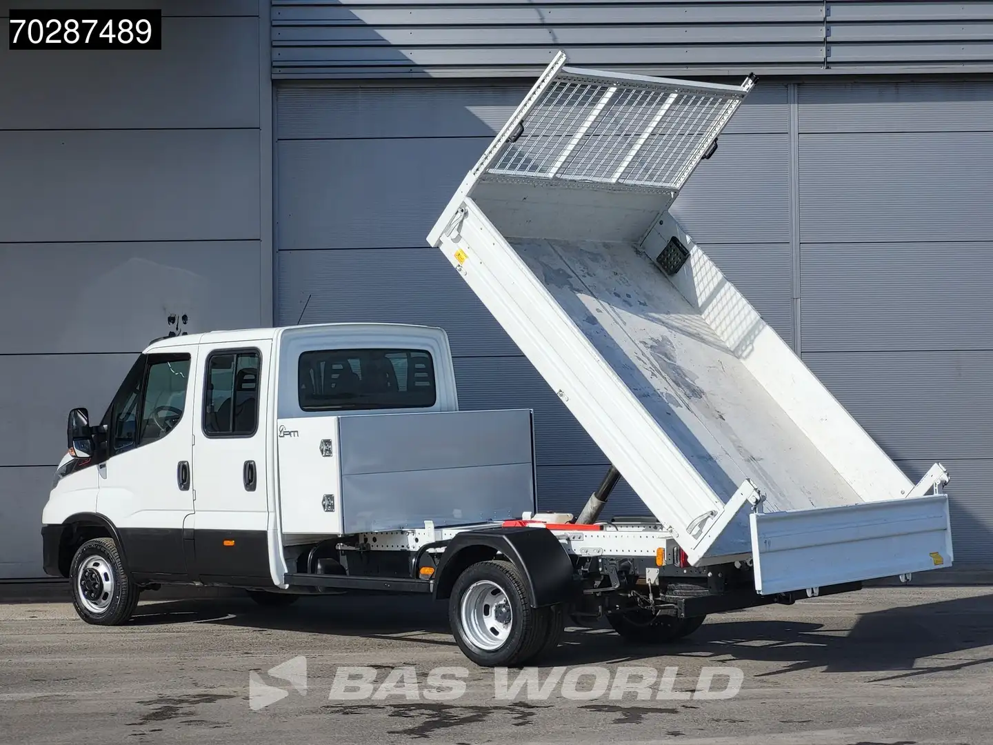 Iveco Daily 35C16 3.0L Kipper met Kist Dubbel Cabine Dubbelluc Wit - 2