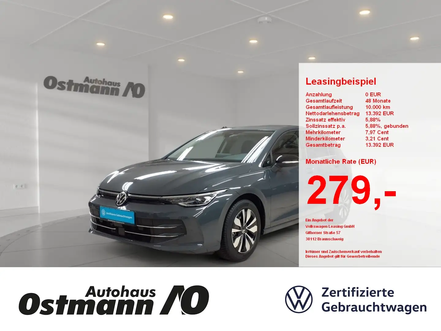 Volkswagen Golf VIII 1.5TSI Goal *AHK*Navi*LED*Sitzh*ACC* Grijs - 1