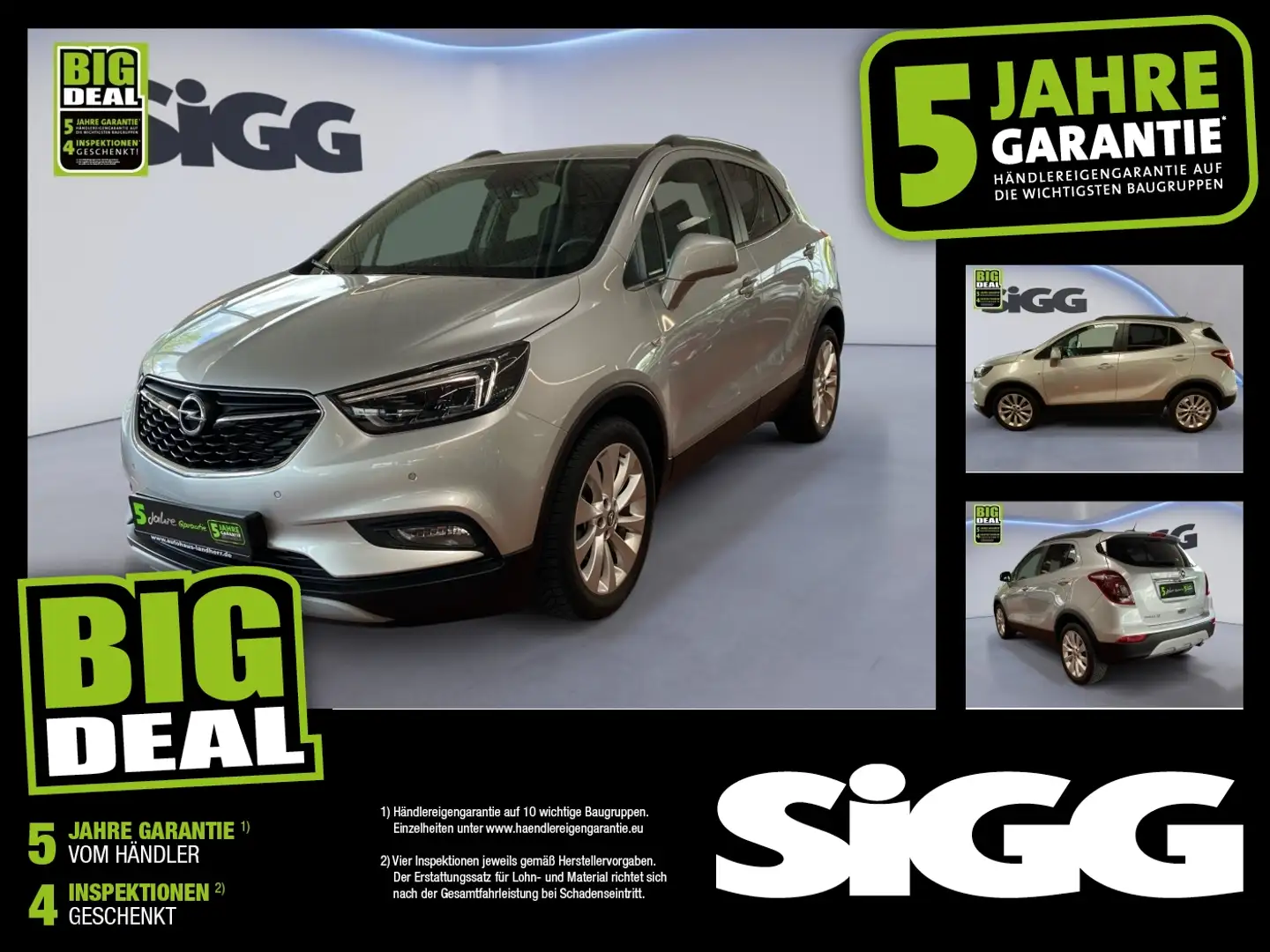 Opel Mokka X 1.4 Turbo Innovation FLA LED LM KAM PDC Silber - 1