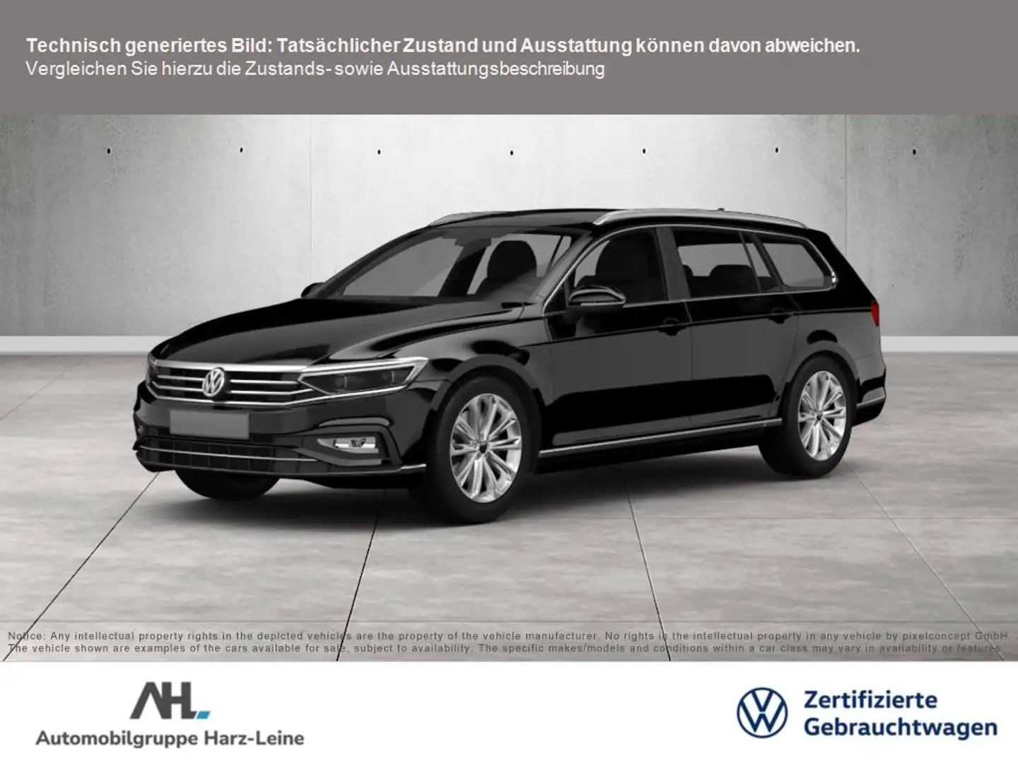 Volkswagen Passat Variant BUSINESS TDI DSG+ACC+LED+TRAVEL ASSIST+RÜCKFAHRKAM Schwarz - 1